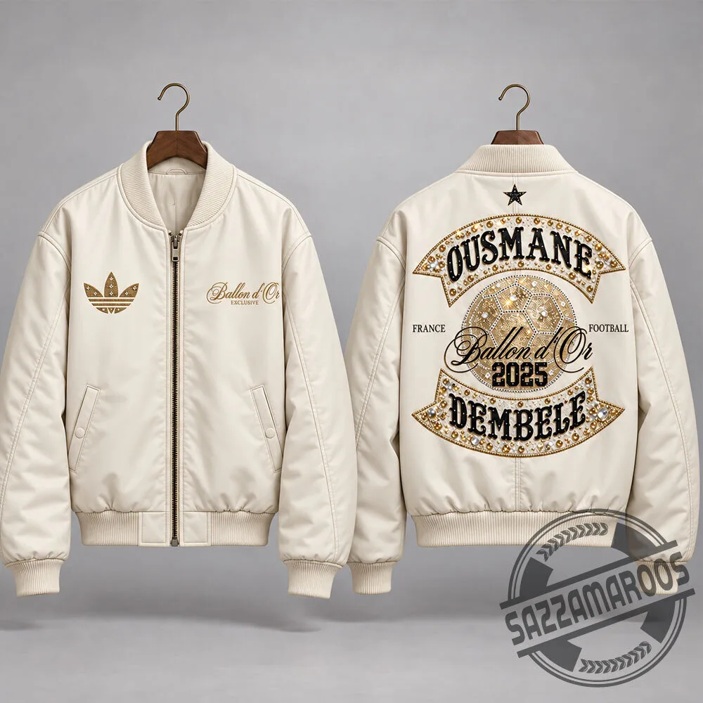Ousmane Dembele Ballon d'Or 2025 Matte Bomber Jacket 3 Ousmane Dembele Ballon d