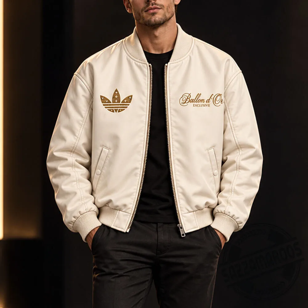 Ousmane Dembele Ballon d'Or 2025 Matte Bomber Jacket 4 Ousmane Dembele Ballon d