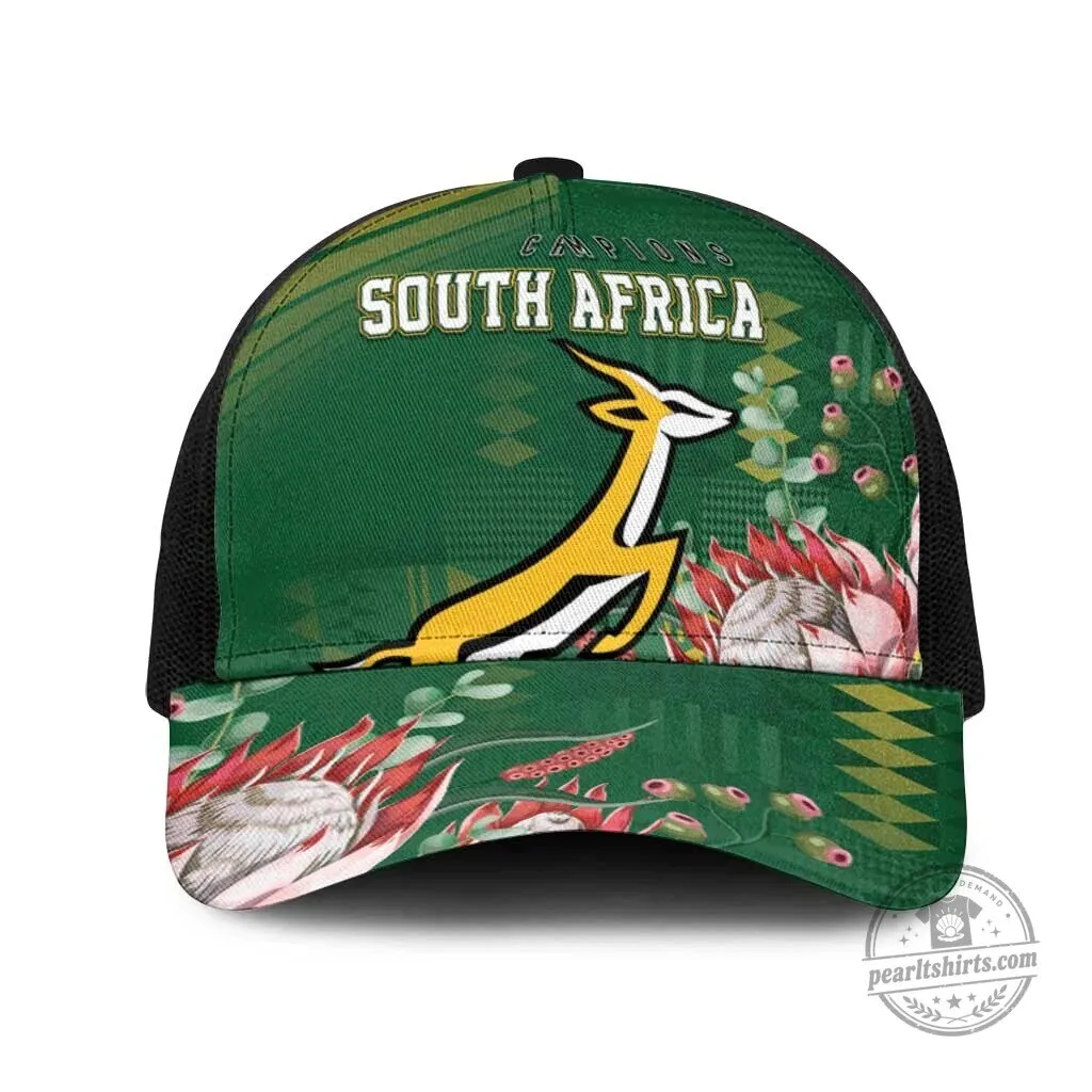 South Africa Rugby Springboks Champions Green Baseball Cap