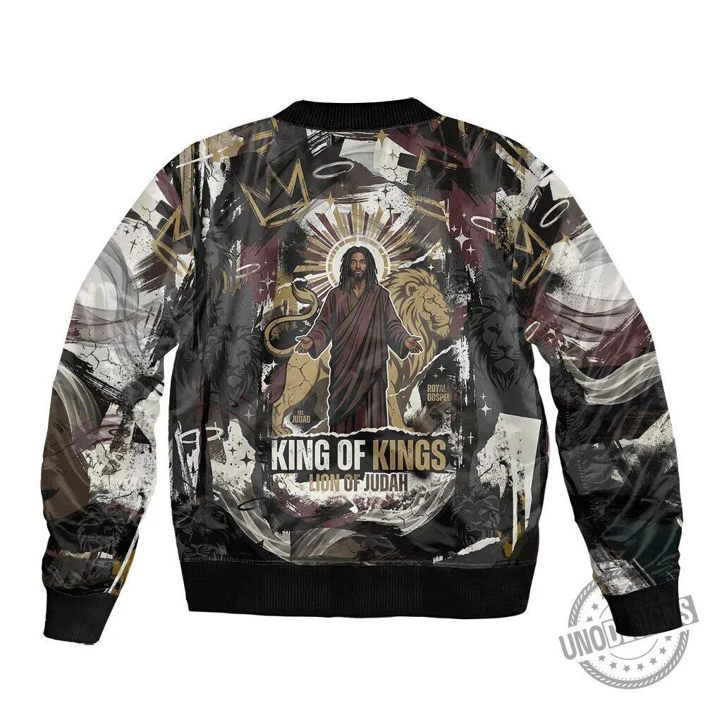 Jesus Is King Lion of Judah Christian Faith Bomber Jacket 5 Jesus Is King Lion of Judah Christian Faith Bomber Jacket