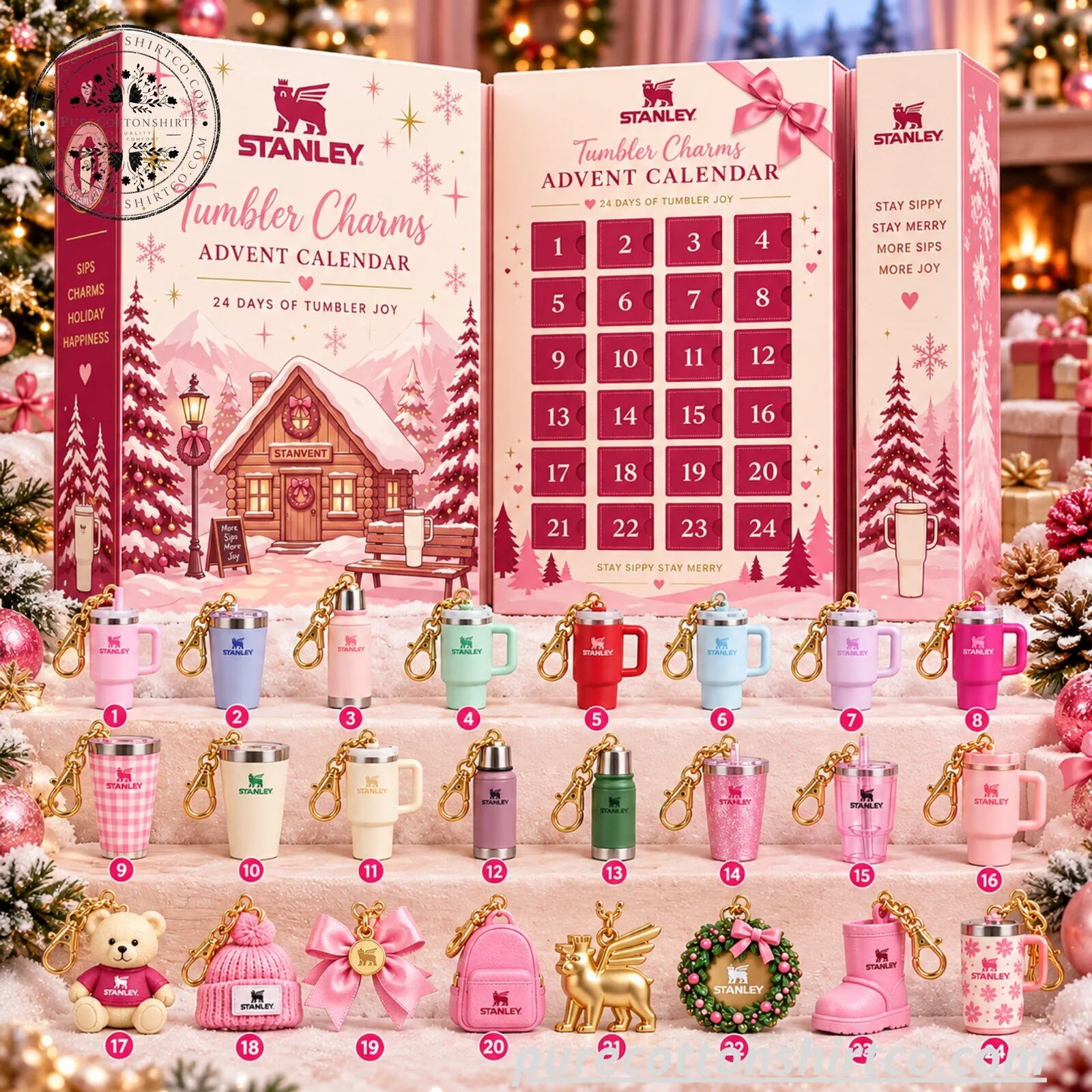 Stanley Tumbler Charms Advent Calendar 24 Days Of Tumbler Joy