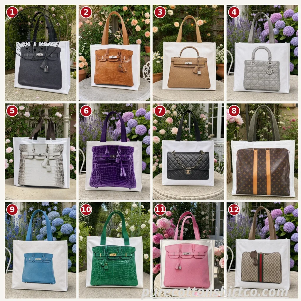 3D Luxury Handbag Graphic Printed Canvas Tote Bag (Choose Style bag) 3D Luxury Handbag Graphic Printed Canvas Tote Bag (Choose Style bag)