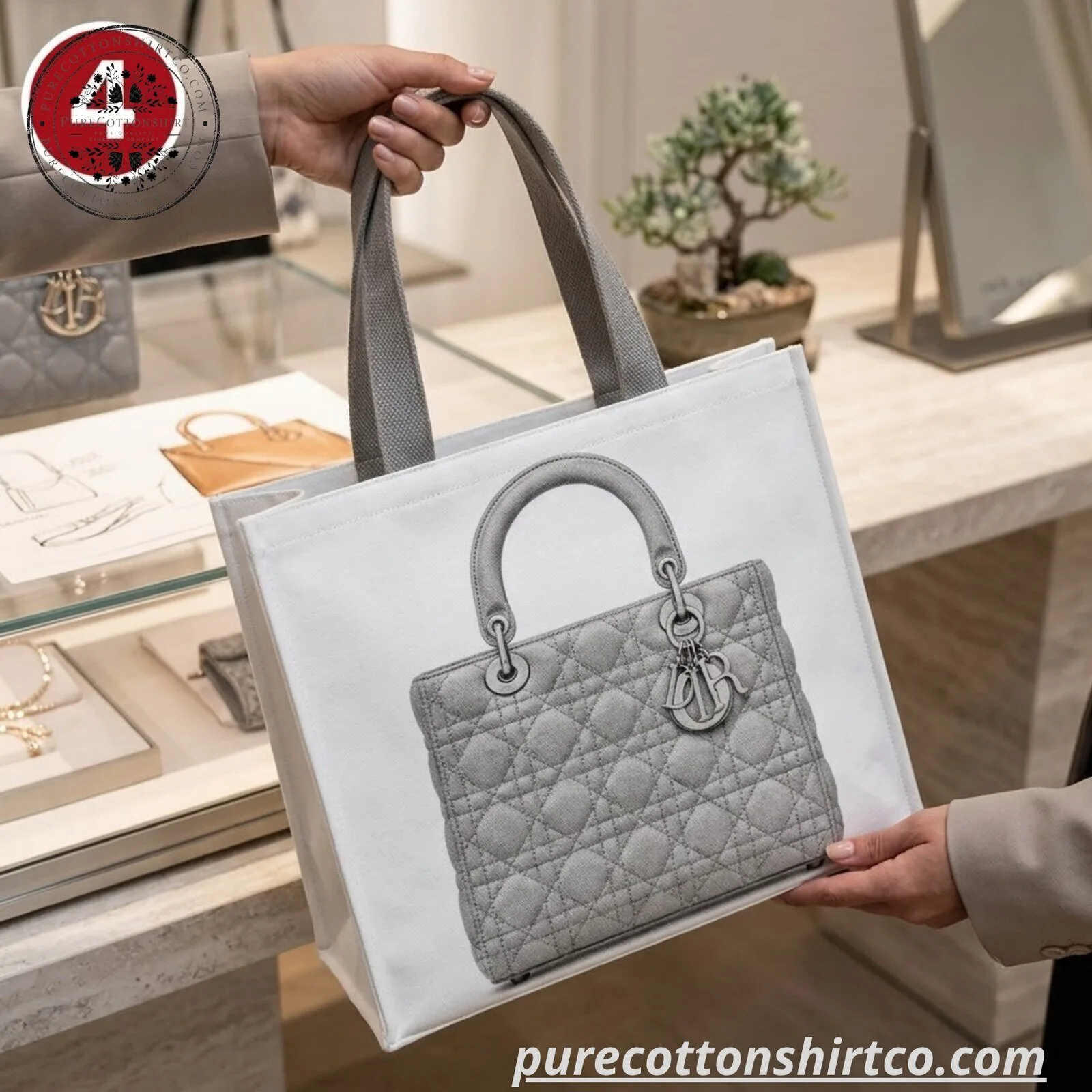 3D Luxury Handbag Graphic Printed Canvas Tote Bag (Choose Style bag) 17 3D Luxury Handbag Graphic Printed Canvas Tote Bag (Choose Style bag)