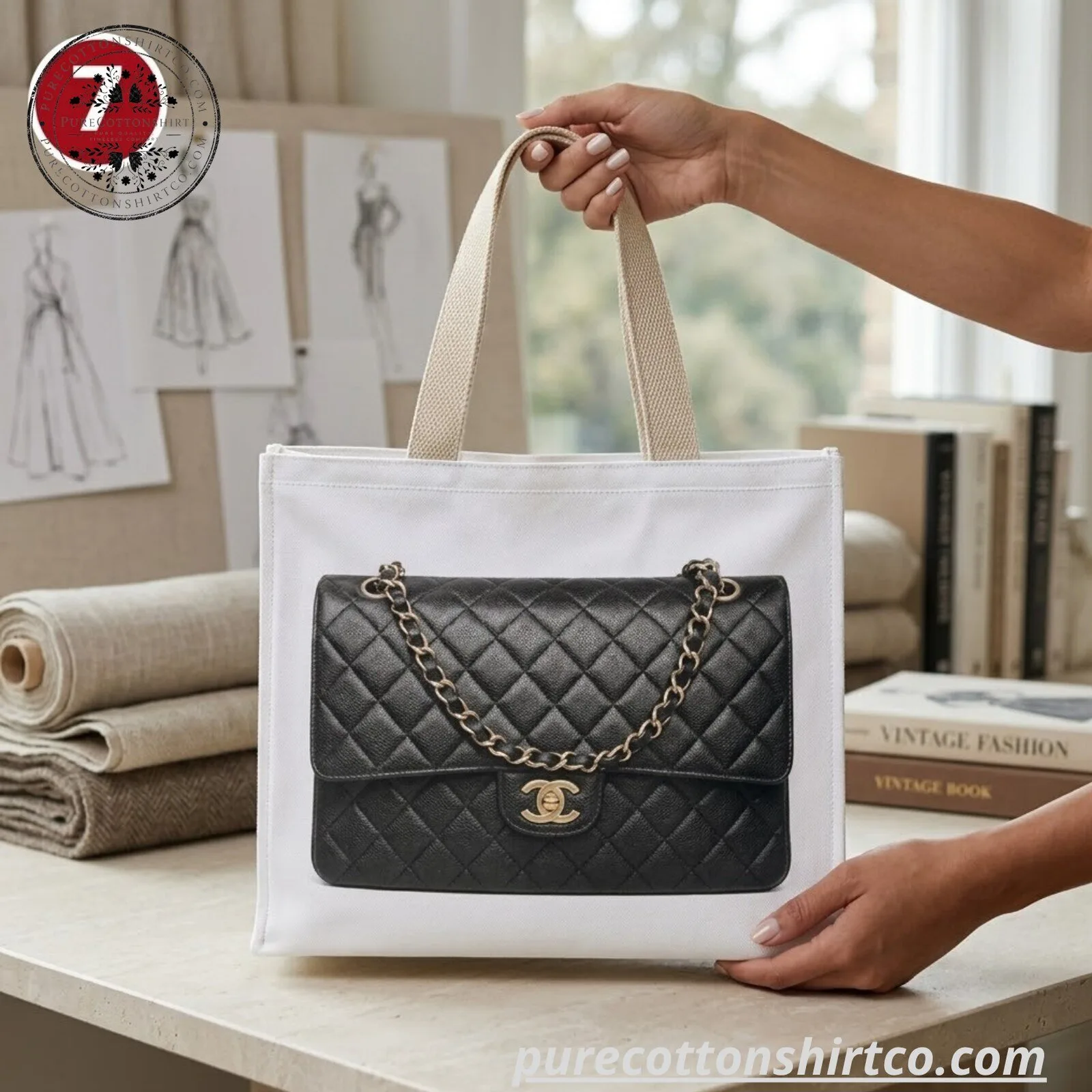 3D Luxury Handbag Graphic Printed Canvas Tote Bag (Choose Style bag) 20 3D Luxury Handbag Graphic Printed Canvas Tote Bag (Choose Style bag)