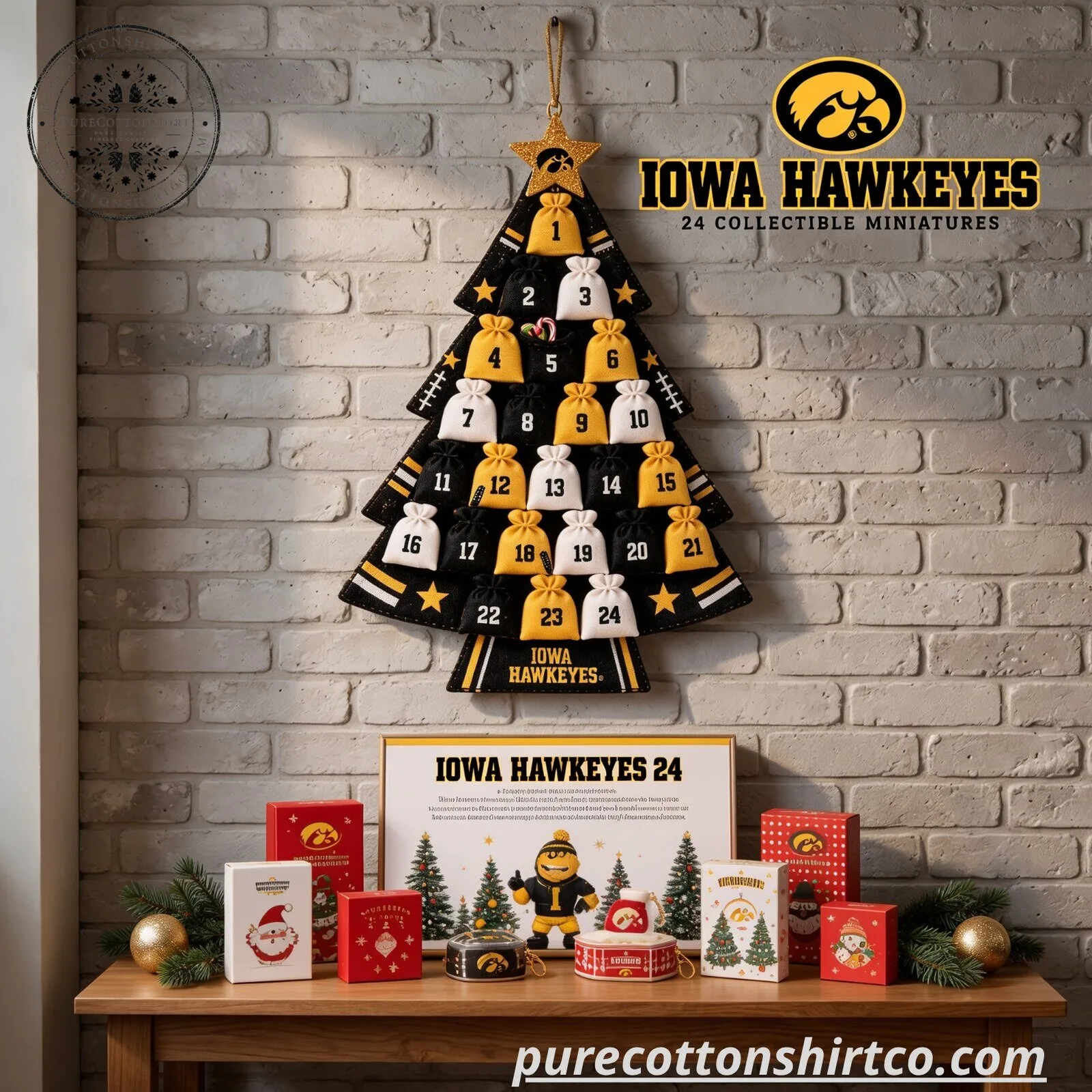Iowa Hawkeyes Advent Calendar 2026 – 24 Collectible Miniatures Christmas Countdown Box 6 Iowa Hawkeyes Advent Calendar 2026 – 24 Collectible Miniatures Christmas Countdown Box