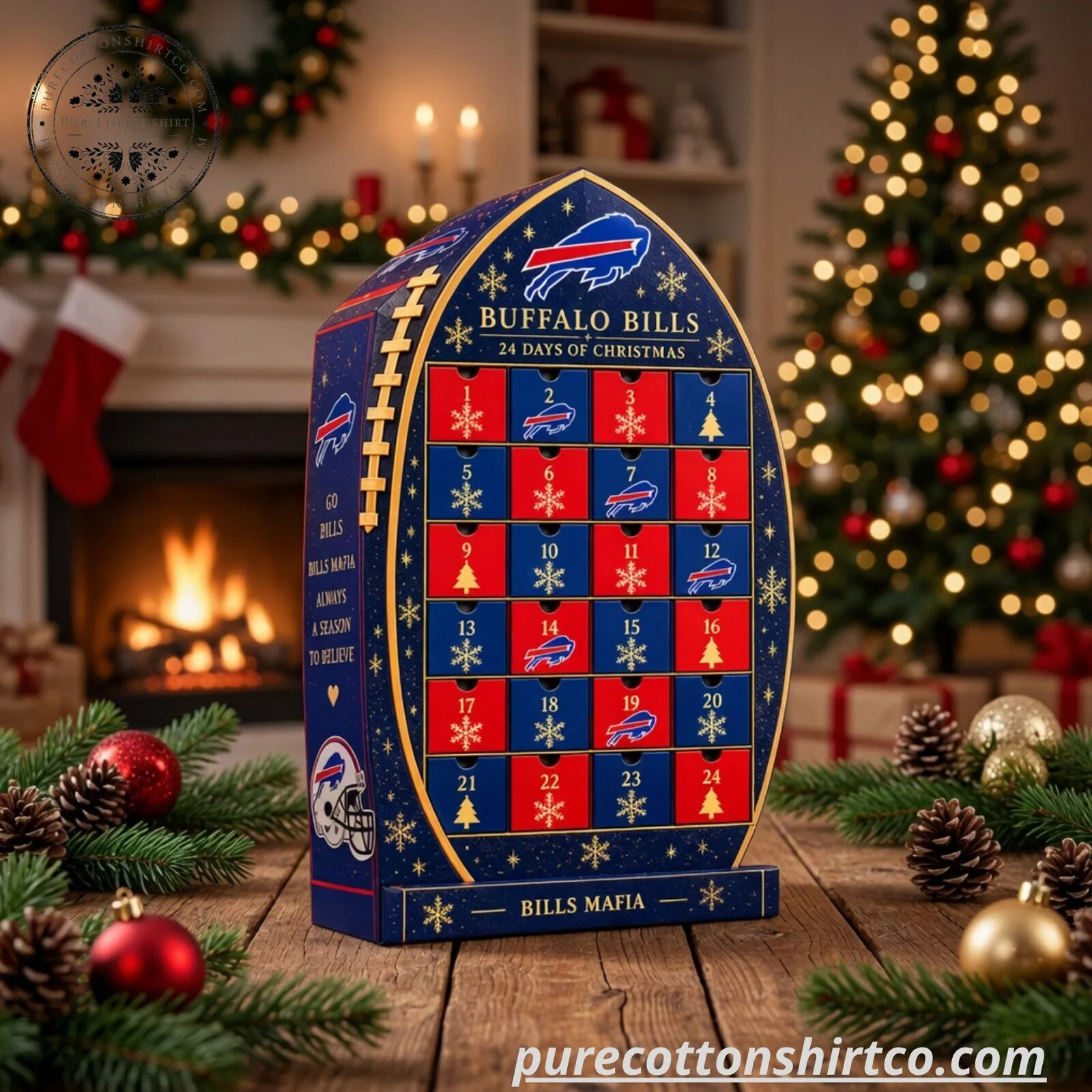Buffalo Bills Advent Calendar 2026 – 24 Collectible Ornaments Christmas Countdown Box 5 Buffalo Bills Advent Calendar 2026 – 24 Collectible Ornaments Christmas Countdown Box