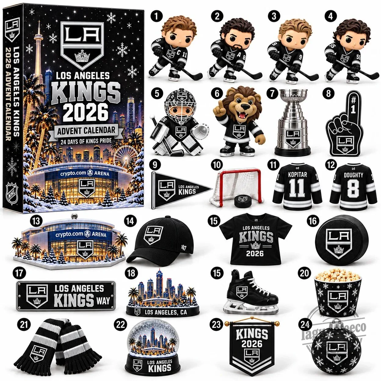 Los Angeles Kings 2026 Game Day Surprise Countdown Advent Calendar