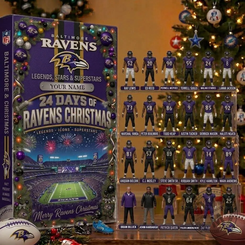 Baltimore Ravens Legends Stars Superstars 24 Days of Christmas Advent Calendar