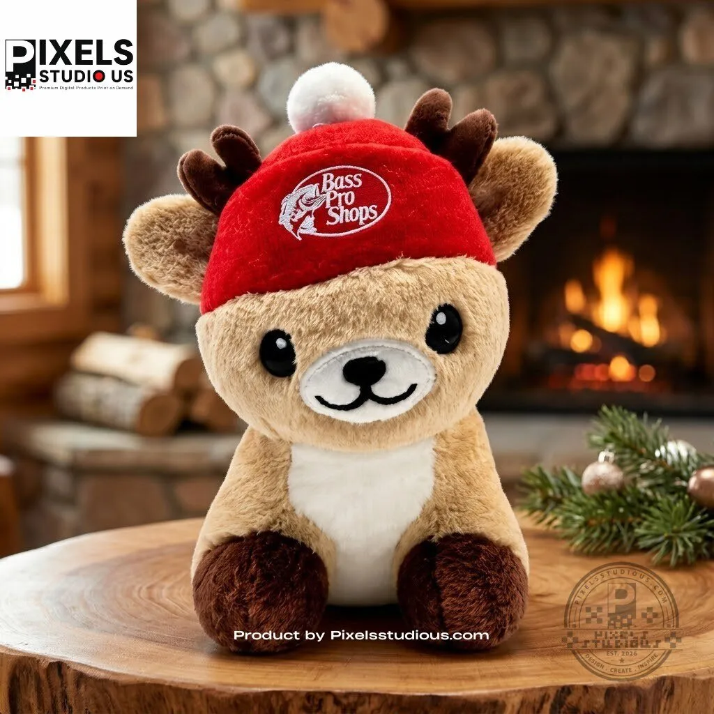 Bass Pro Shops Santas Wonderland Mini Reindeer Plush 4 Bass Pro Shops Santas Wonderland Mini Reindeer Plush 3D shirt or sports jersey with all-over print design