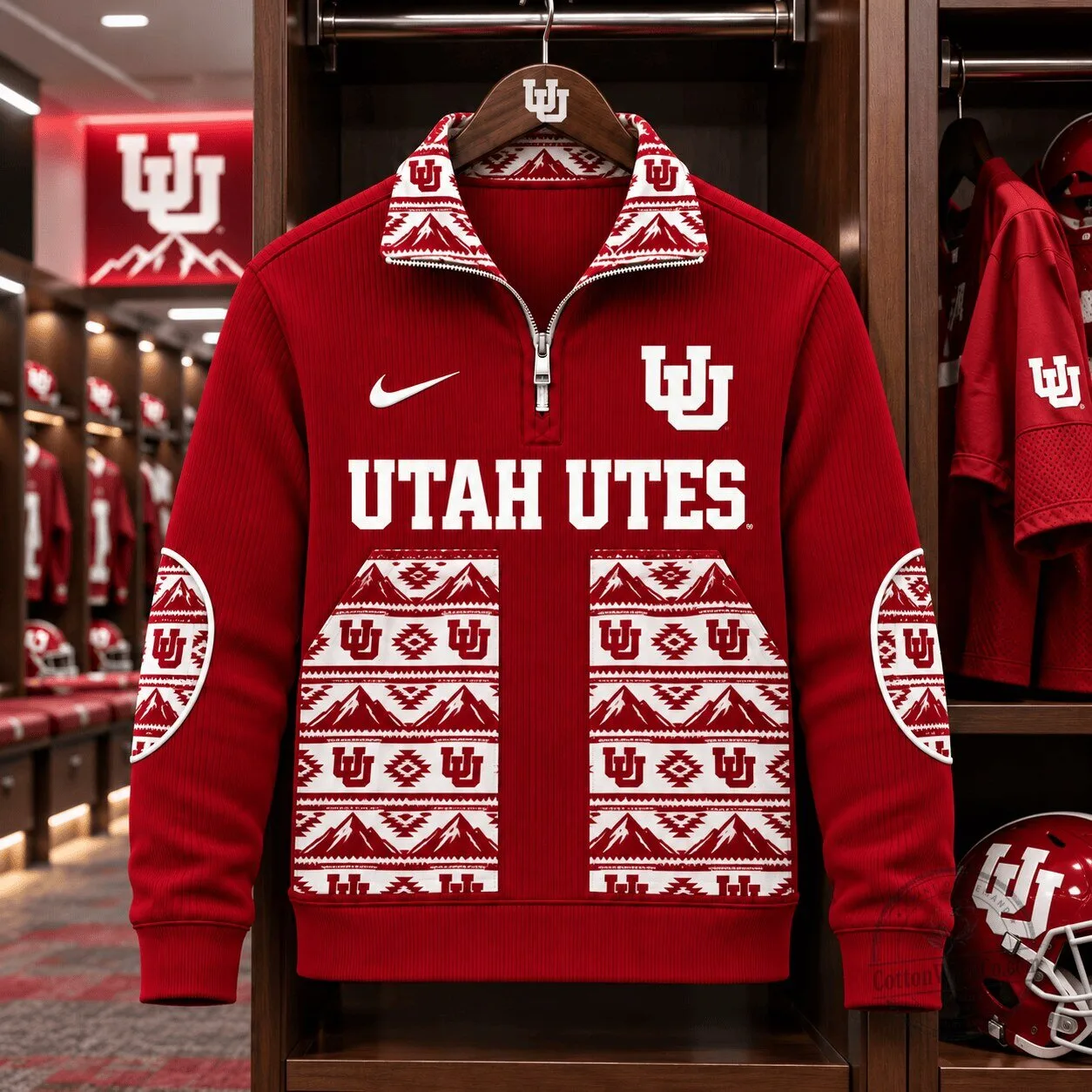 Utah Utes NCAA Quarter-Zip Pullover Sweatshirt