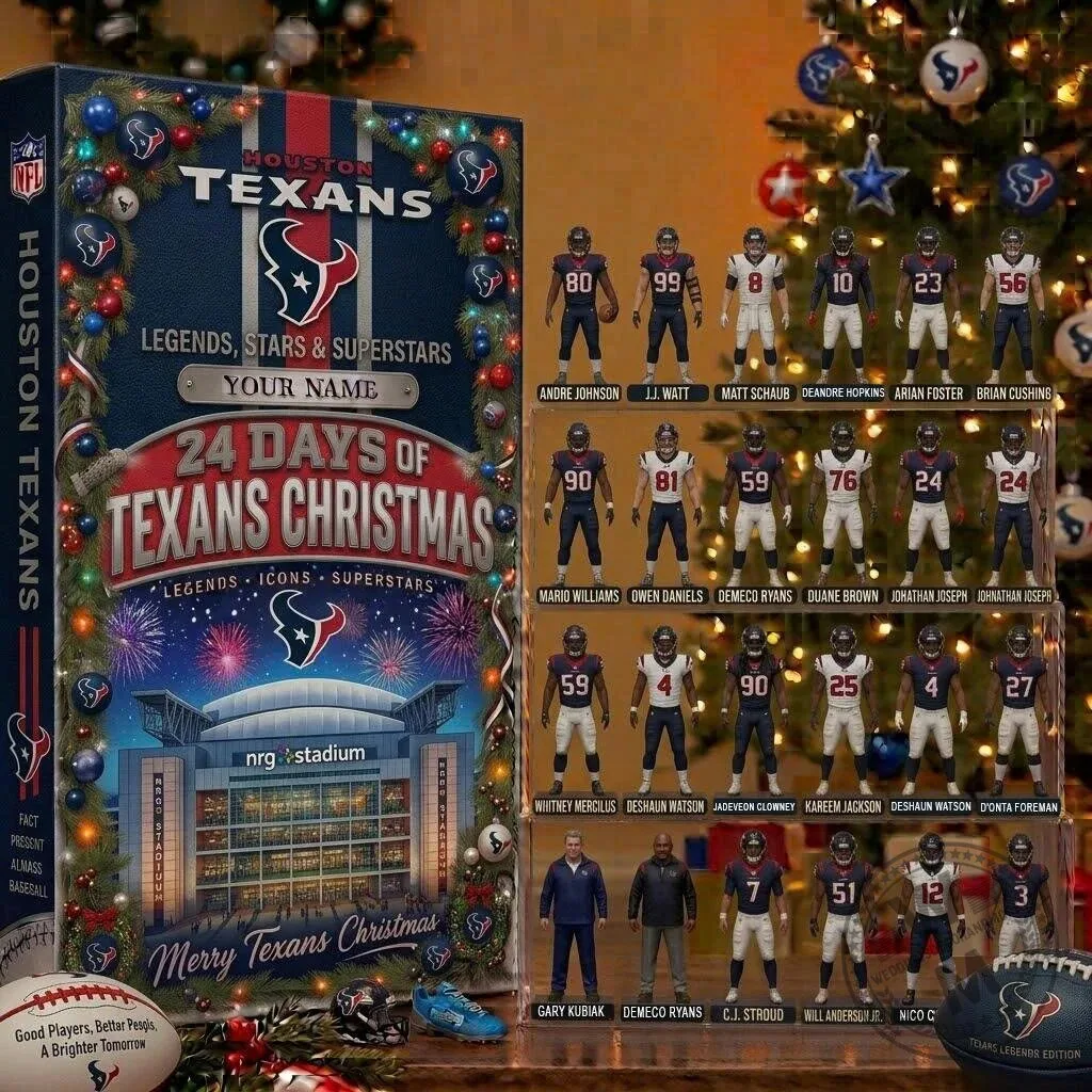 Houston Texans Legends Stars Superstars Christmas Advent Calendar Box