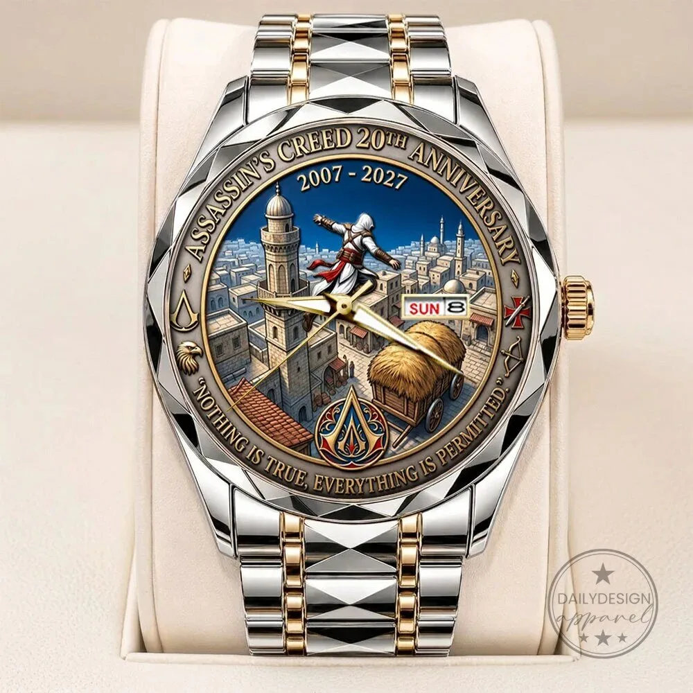 Luxury Quartz Watch for Assassin's Creed 20th Anniversary 2007-2027