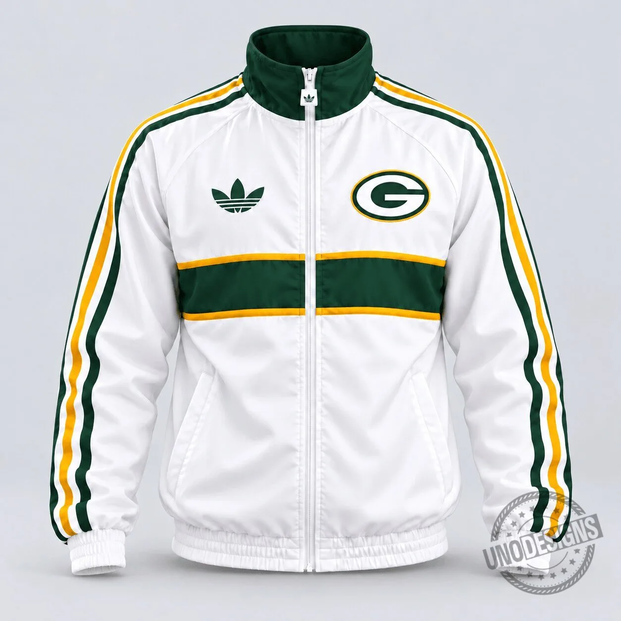 Green Bay Packers Vintage Heritage Triple Stripe Full-Zip Track Jacket