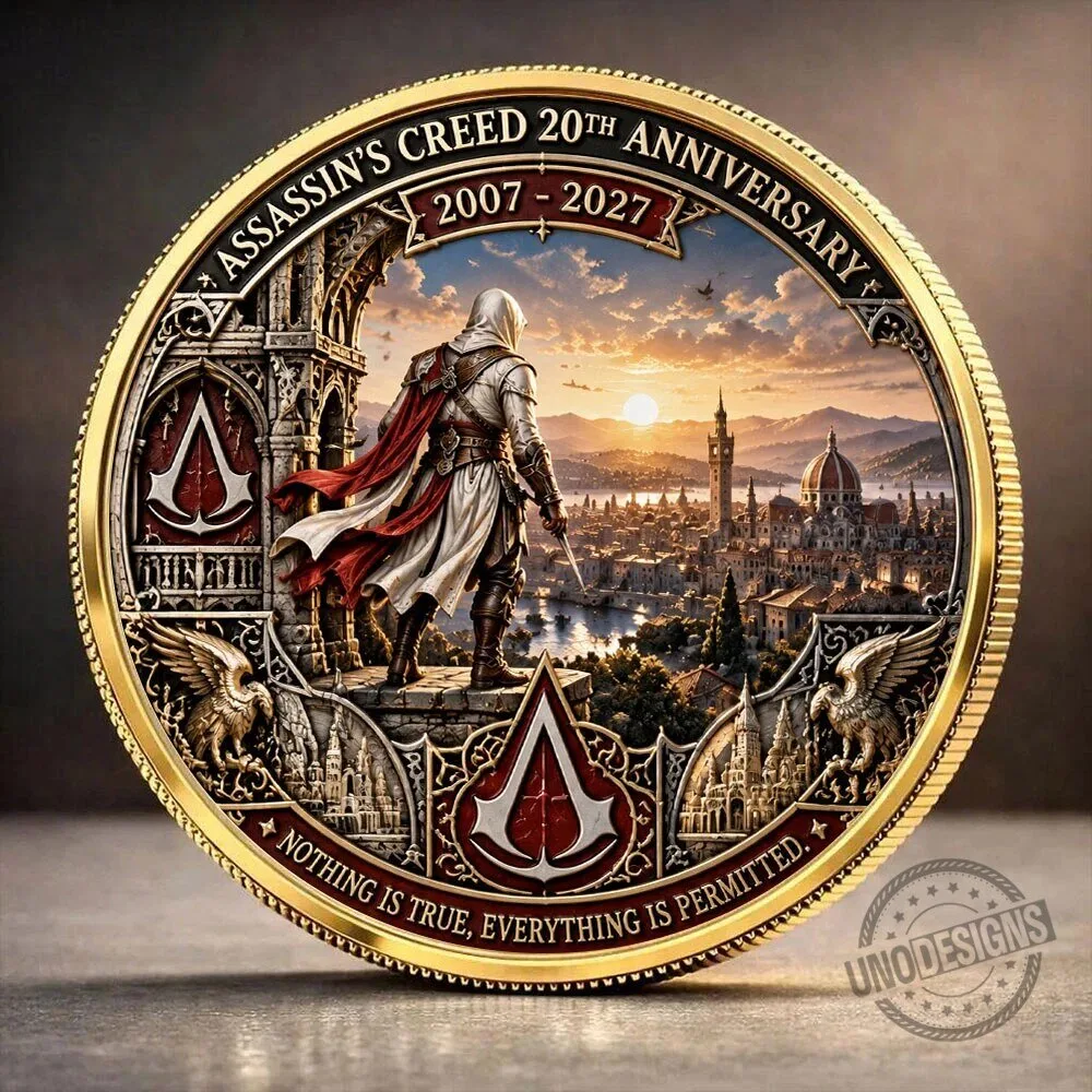 Commemorative Coin for Assassin's Creed 20th Anniversary 2007-2027 Collectible Edition