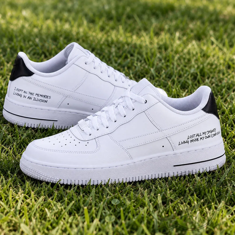 Linkin Park Chester Bennington Tribute Nike Air Force Sneakers Shoes 3 Linkin Park Chester Bennington Tribute Nike Air Force Sneakers Shoes