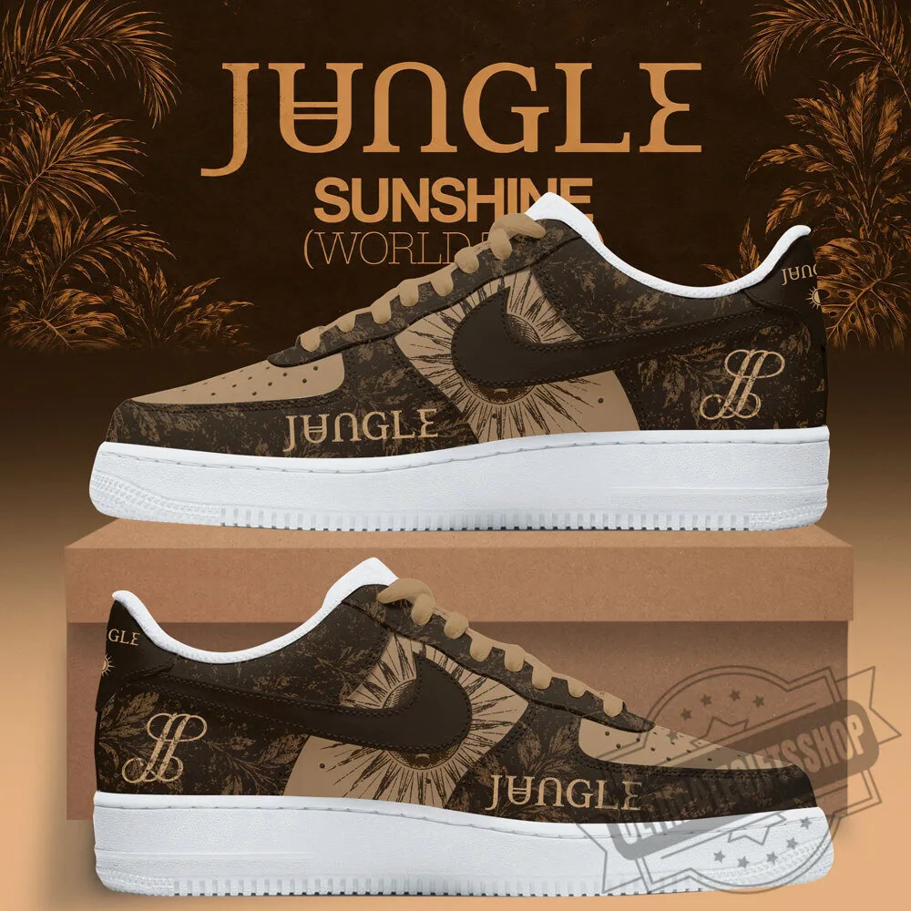 Jungle Sunshine Brown Earth Tone Air Force 1 Sneakers Shoes 3 Jungle Sunshine Brown Earth Tone Air Force 1 Sneakers Shoes