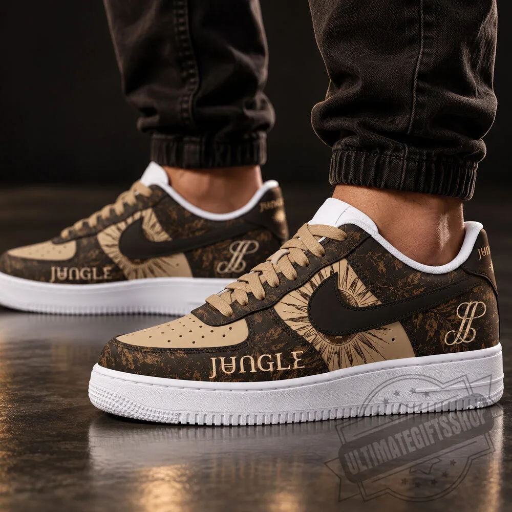 Jungle Sunshine Brown Earth Tone Air Force 1 Sneakers Shoes 4 Jungle Sunshine Brown Earth Tone Air Force 1 Sneakers Shoes