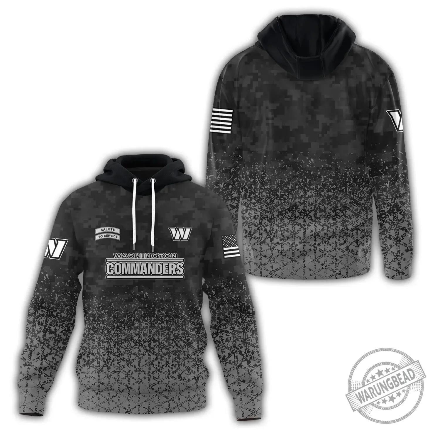 Digital Camouflage Hoodie for Salute To Service - Washington Commanders