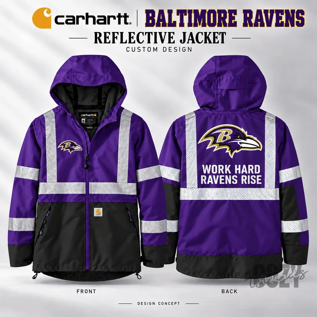 Baltimore Ravens Carhartt Reflective Workwear Jacket