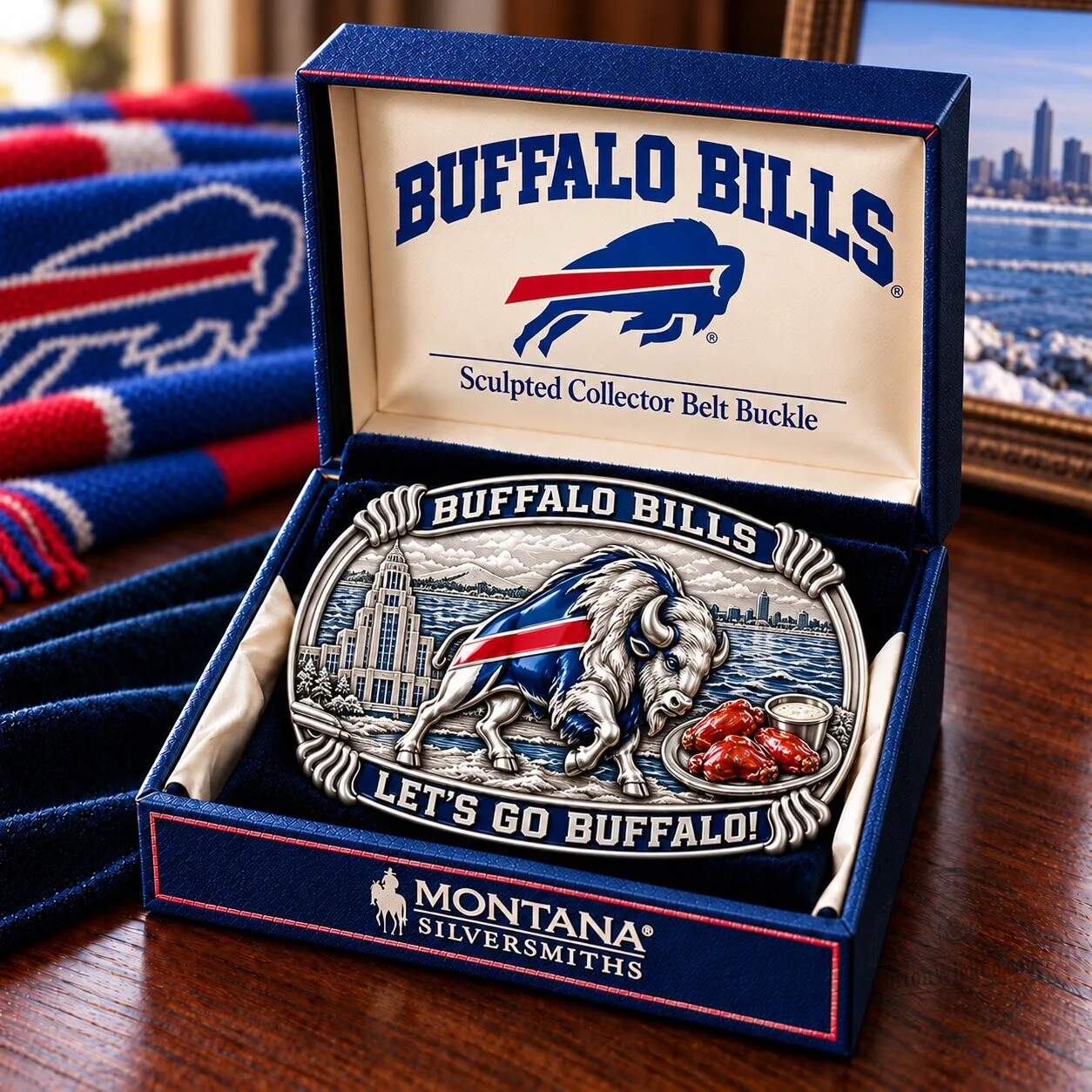 Buffalo Bills Sculpted Collector Belt Buckle NFL Football Team Fan Gear