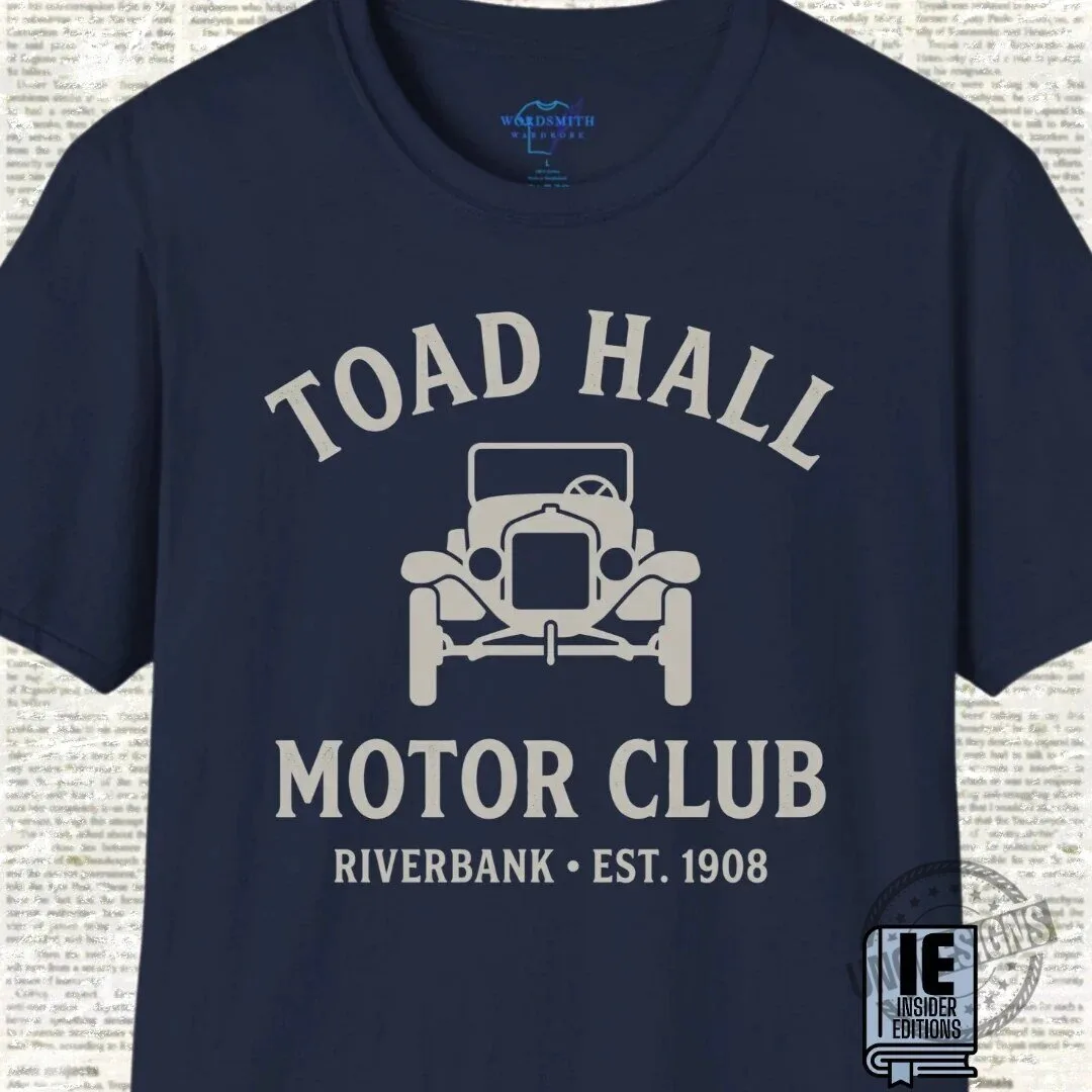 Toad Hall Motor Club Riverbank Est. 1908 Classic Car T-Shirt 9 Toad Hall Motor Club Riverbank Est. 1908 Classic Car T-Shirt