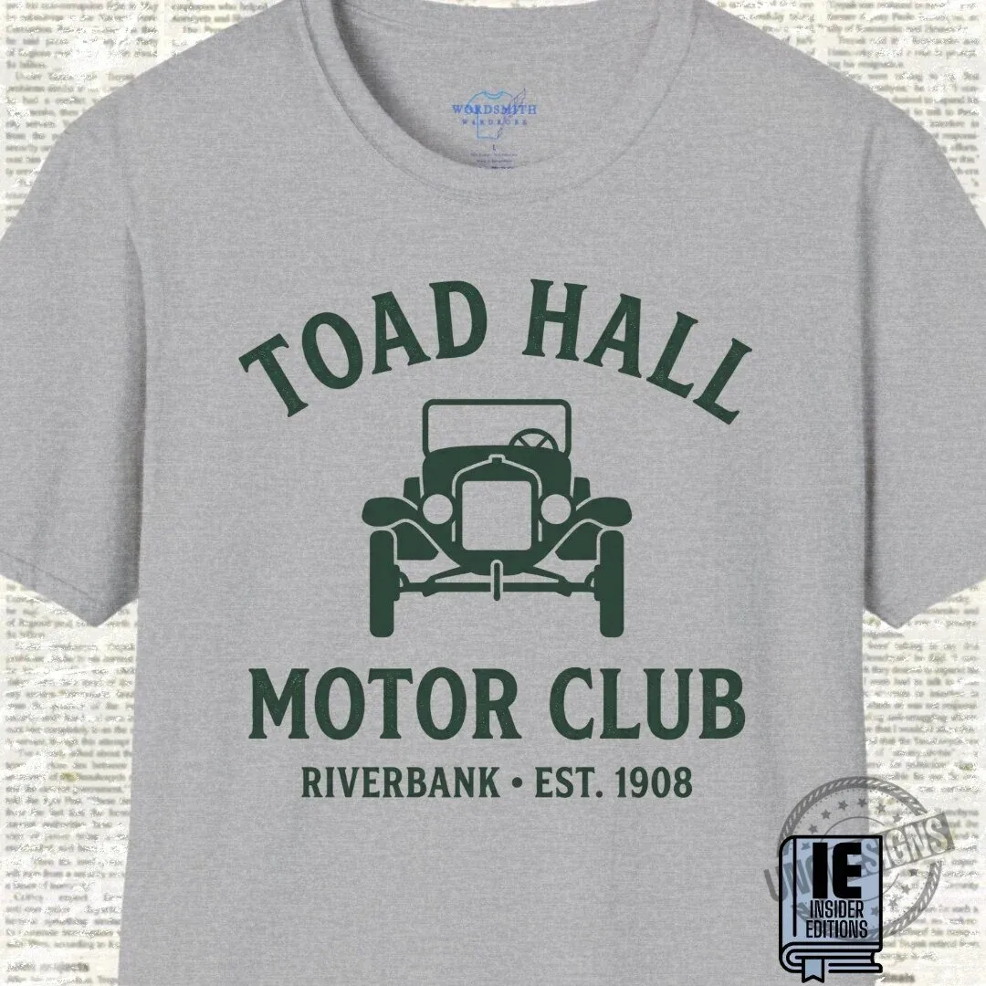 Toad Hall Motor Club Riverbank Est. 1908 Classic Car T-Shirt 12 Toad Hall Motor Club Riverbank Est. 1908 Classic Car T-Shirt