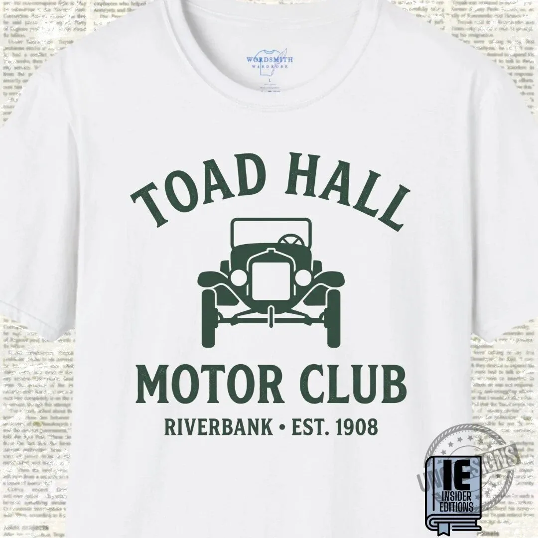 Toad Hall Motor Club Riverbank Est. 1908 Classic Car T-Shirt 13 Toad Hall Motor Club Riverbank Est. 1908 Classic Car T-Shirt