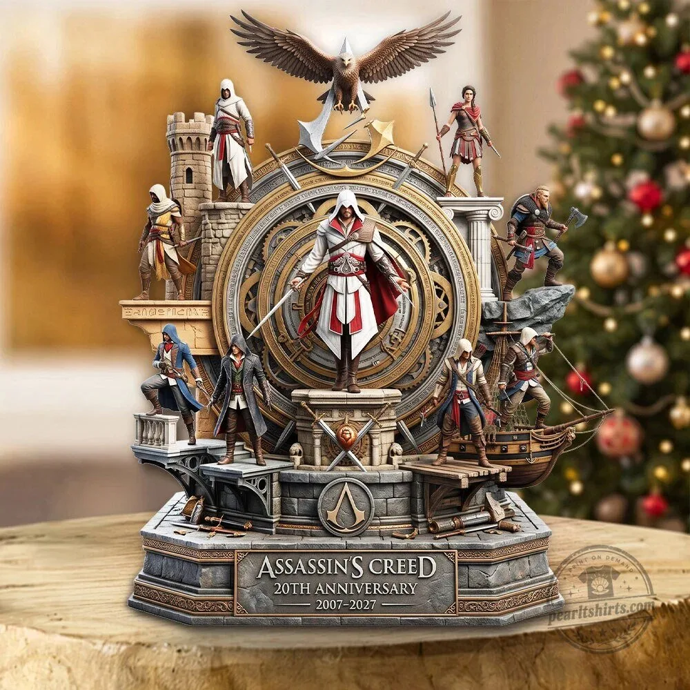 Custom Acrylic Figurine Plaque for Assassin's Creed 20th Anniversary
