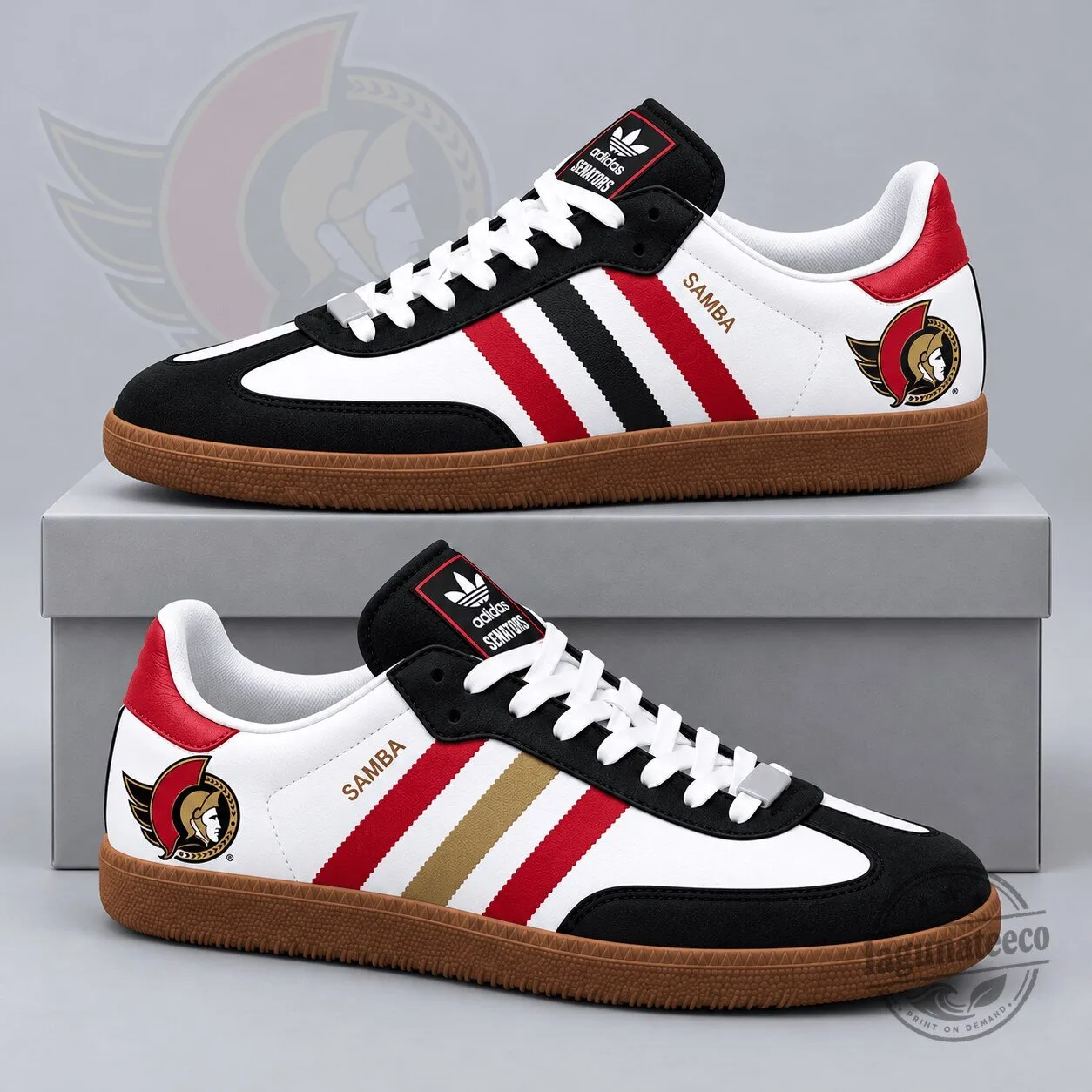 Ottawa Senators National Hockey League Team Logo Fan Shoes