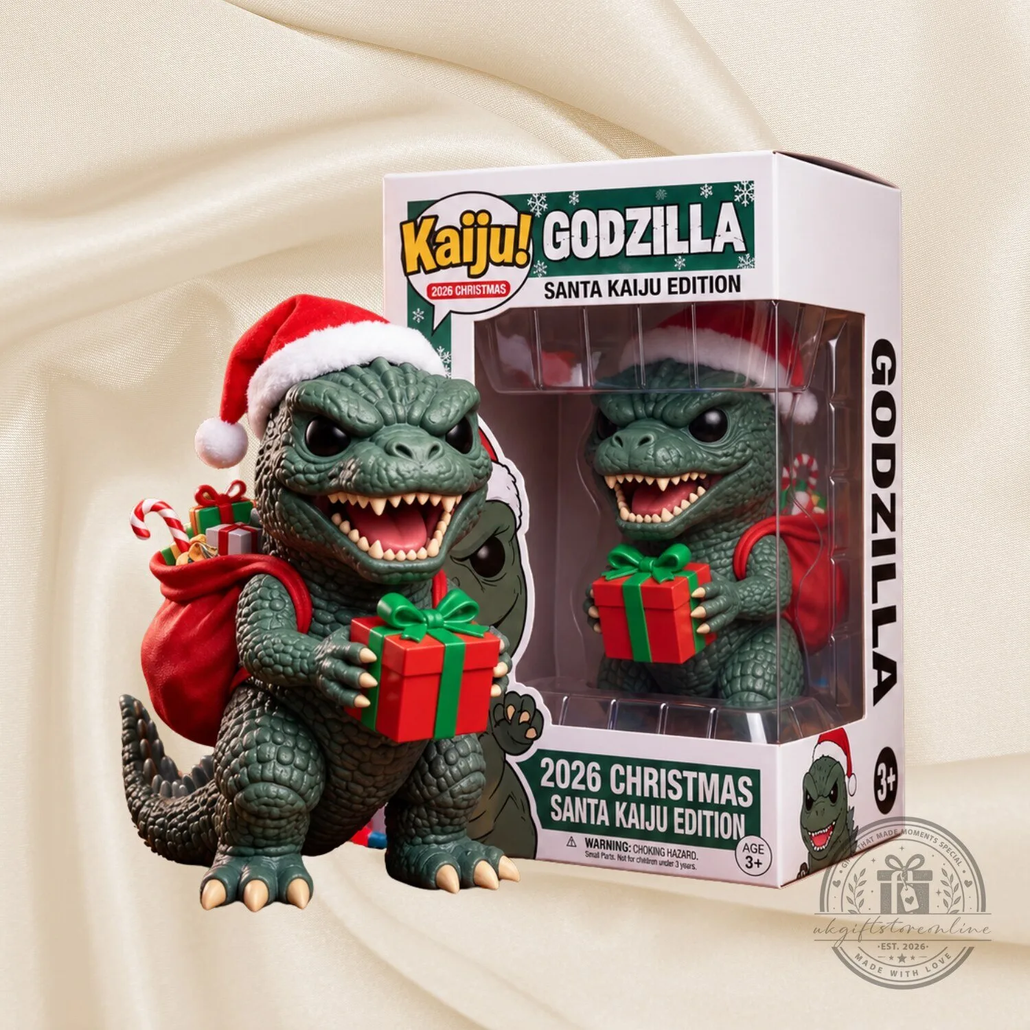 Godzilla 2026 Christmas Collectible Figure 3 Godzilla 2026 Christmas Collectible Figure