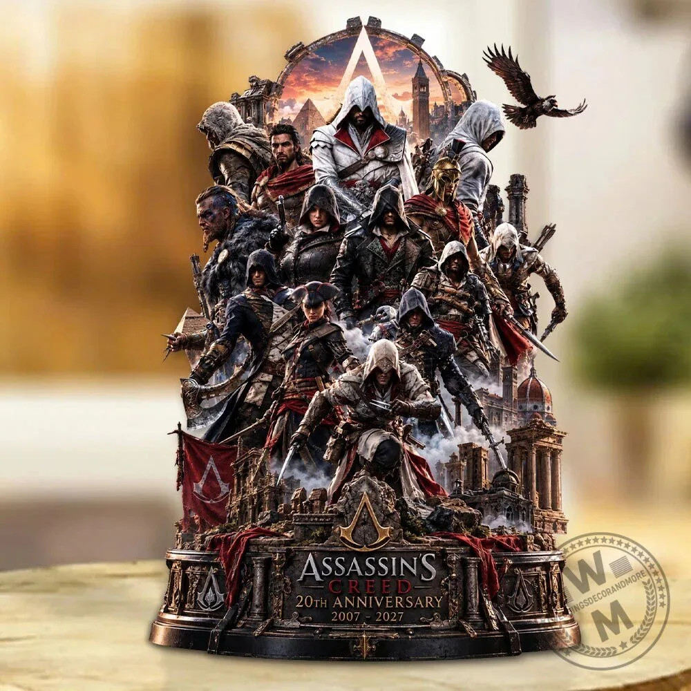 Custom Shape Acrylic Plaque for Assassin's Creed 20th Anniversary