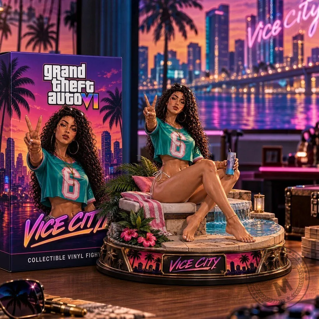Grand Theft Auto VI Vice City Collectible Statue Figurine
