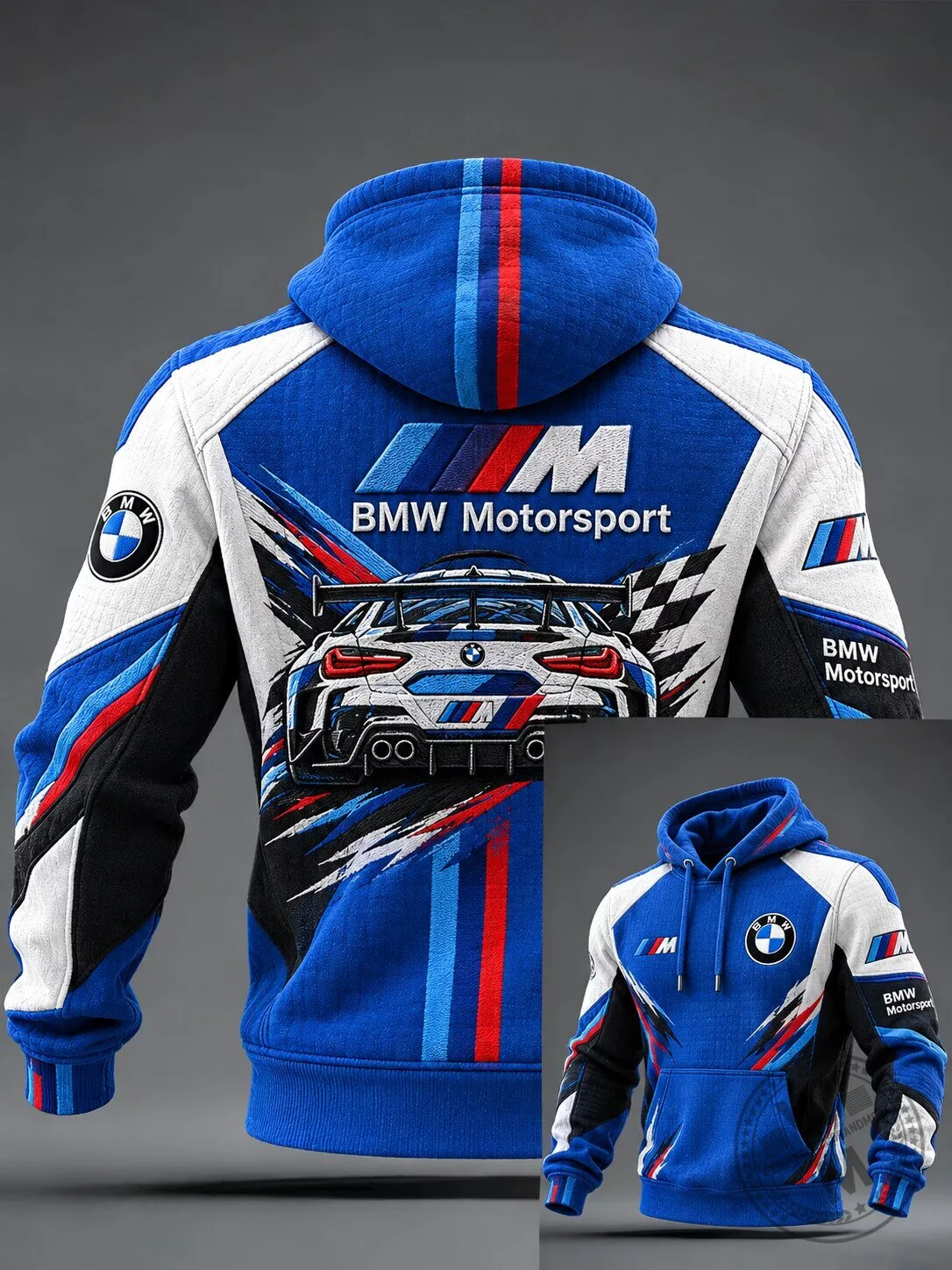 BMW Motorsport Racing Car Graphic Hoodie for Men, Women, and Youth