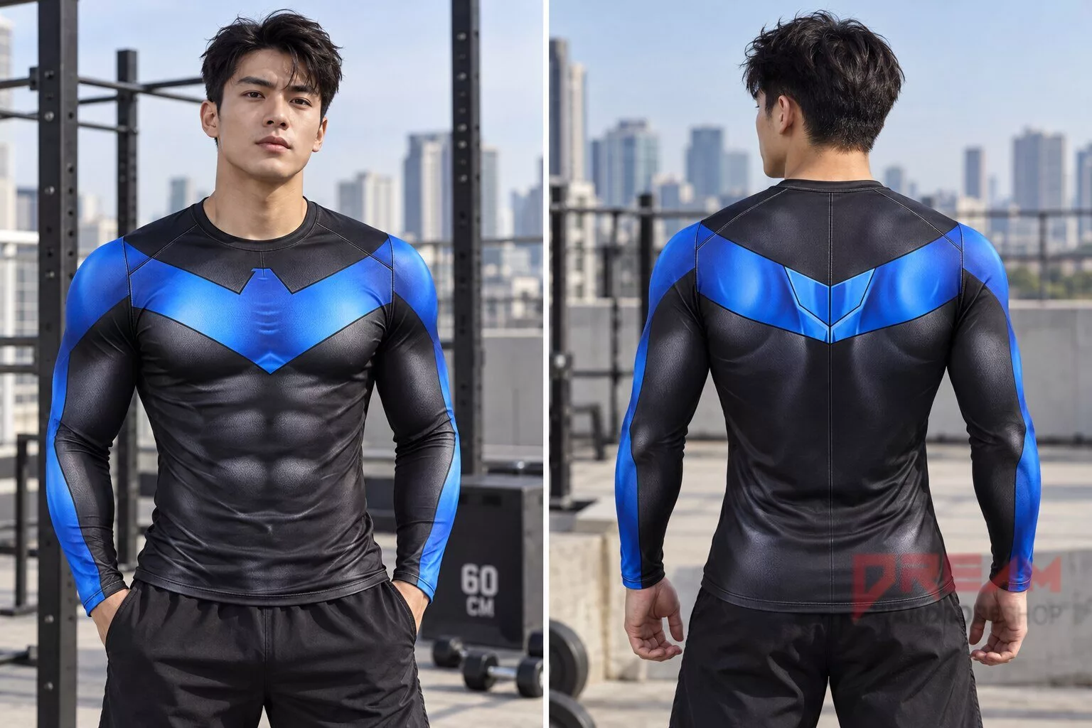Dick Grayson 2026 Nightwing Cosplay Costume AOP Compression Shirt