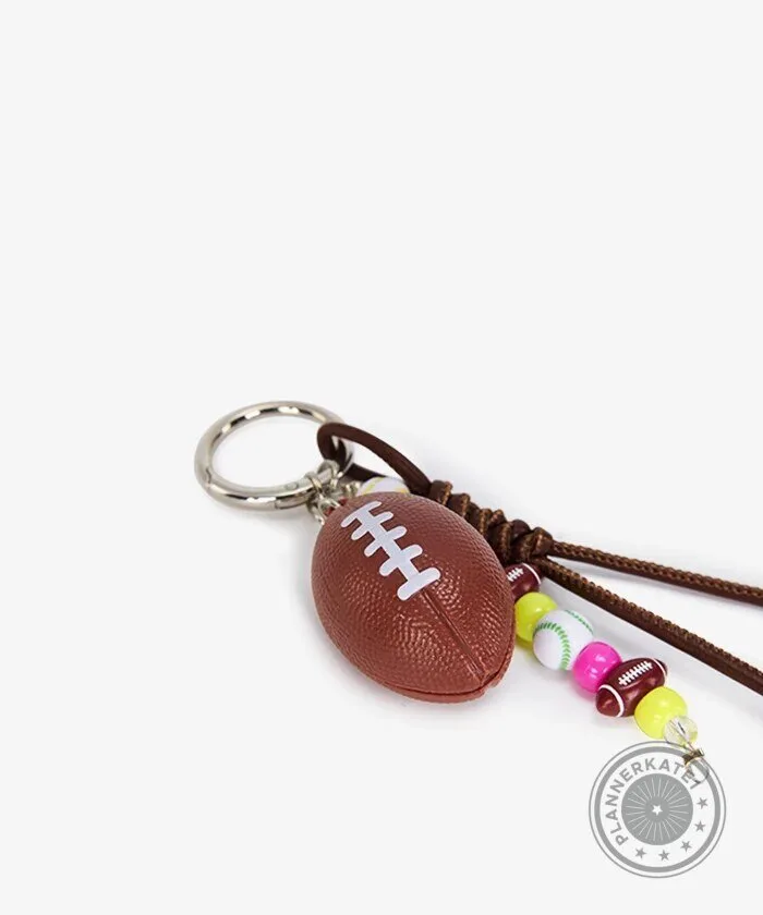 Football Sports Theme Beaded Rope Keychain 15 Football Sports Theme Beaded Rope Keychain