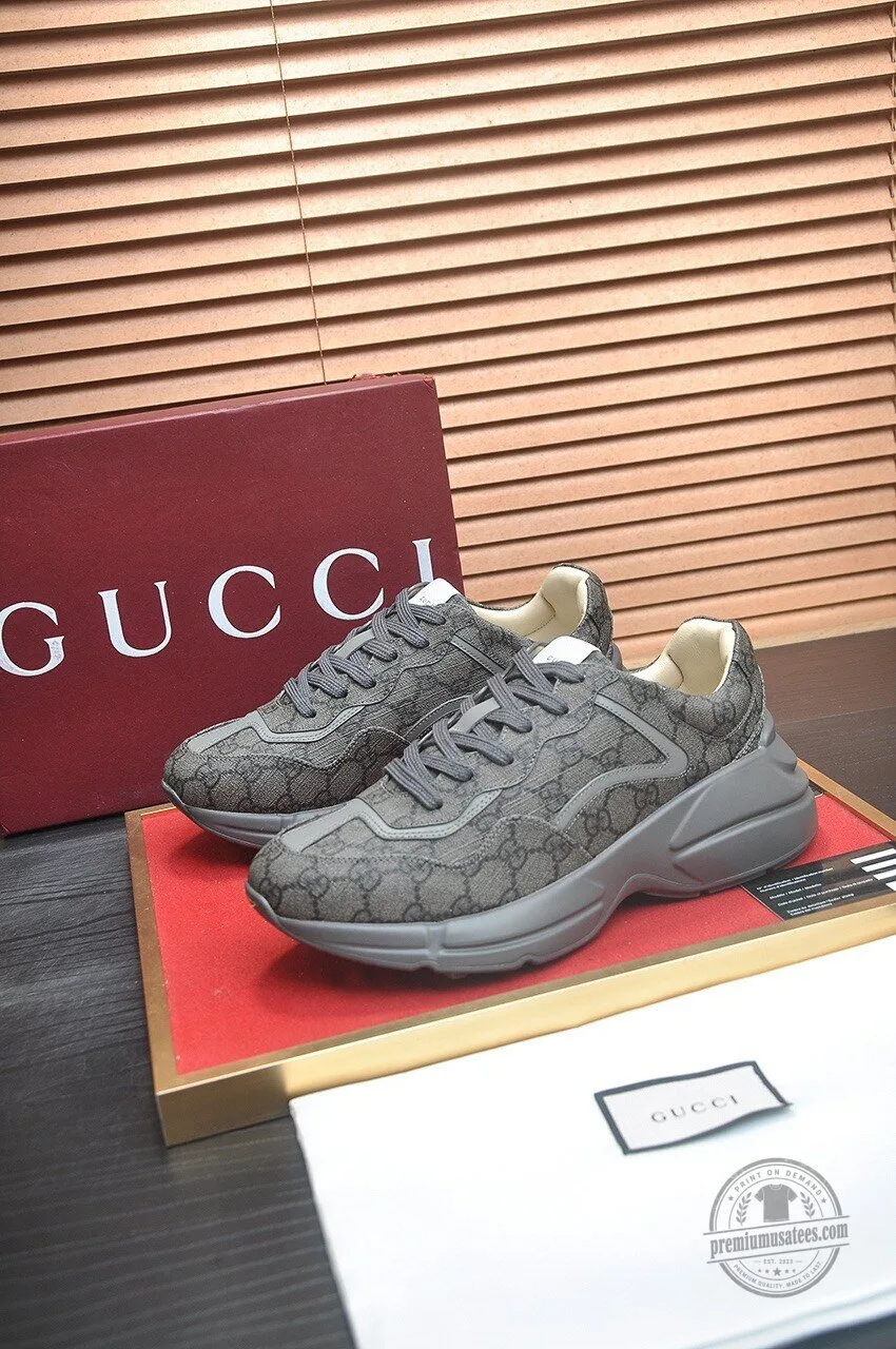Gucci Monogram Pattern Gray Luxury Designer Fashion Sneakers 5 Gucci Monogram Pattern Gray Luxury Designer Fashion Sneakers