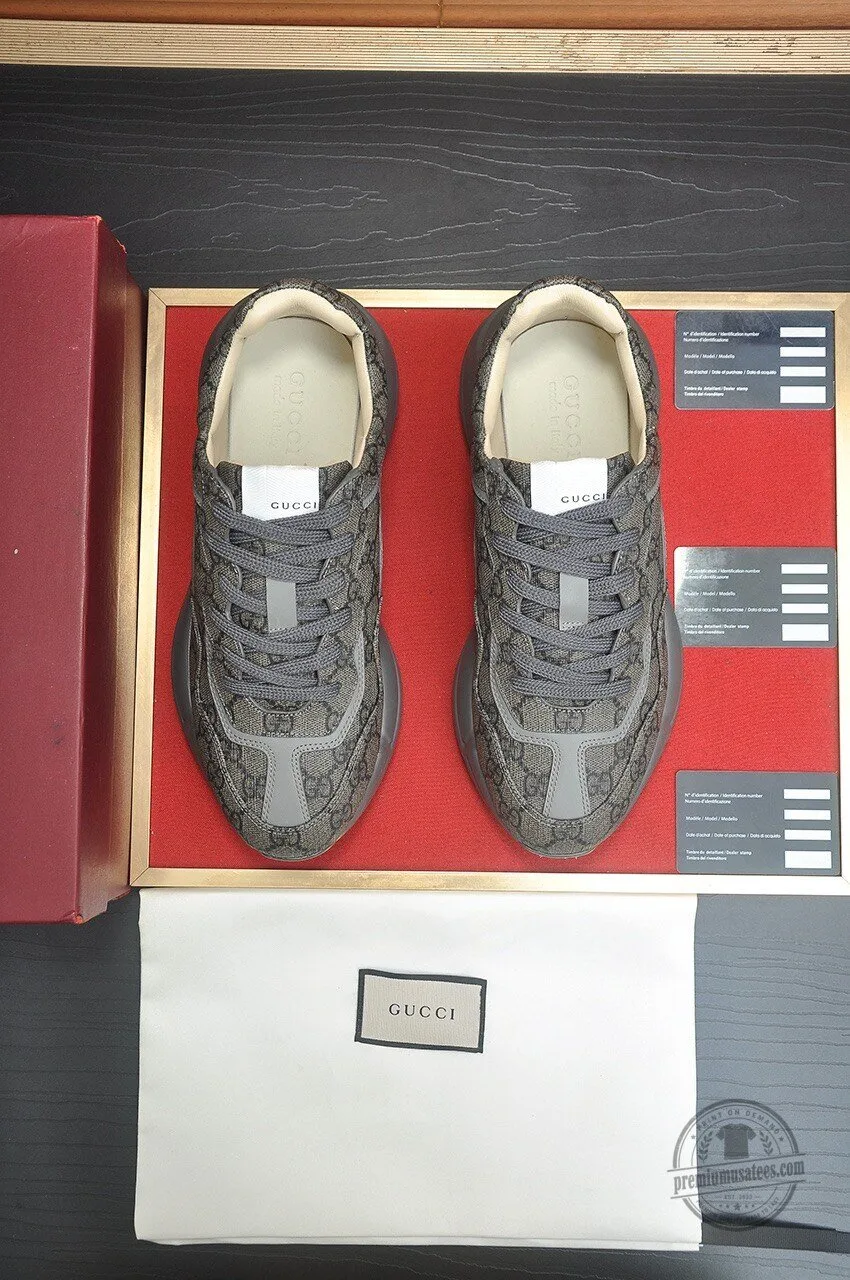 Gucci Monogram Pattern Gray Luxury Designer Fashion Sneakers 6 Gucci Monogram Pattern Gray Luxury Designer Fashion Sneakers