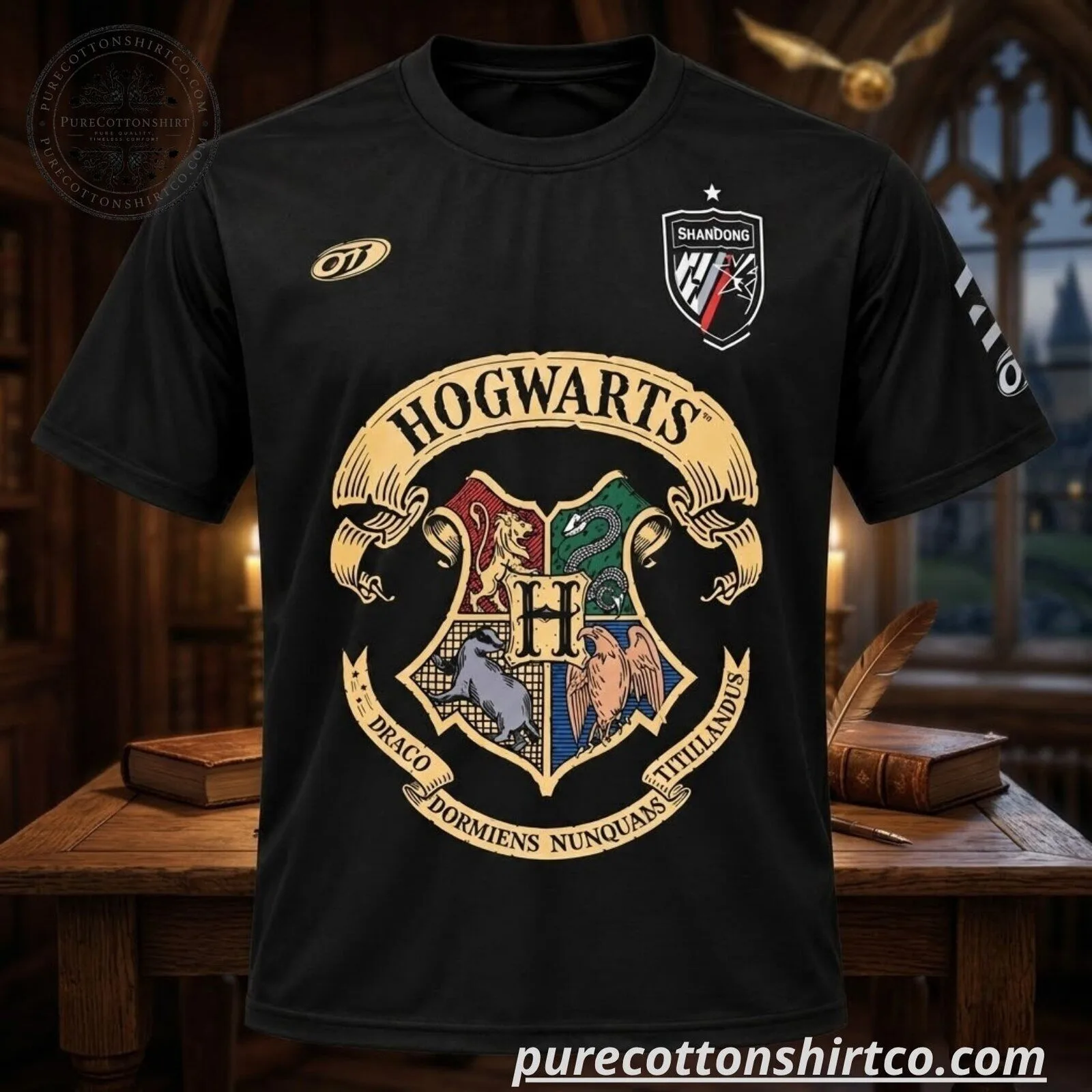 Harry Potter Hogwarts Crest Soccer Jersey 8 Harry Potter Hogwarts Crest Soccer Jersey