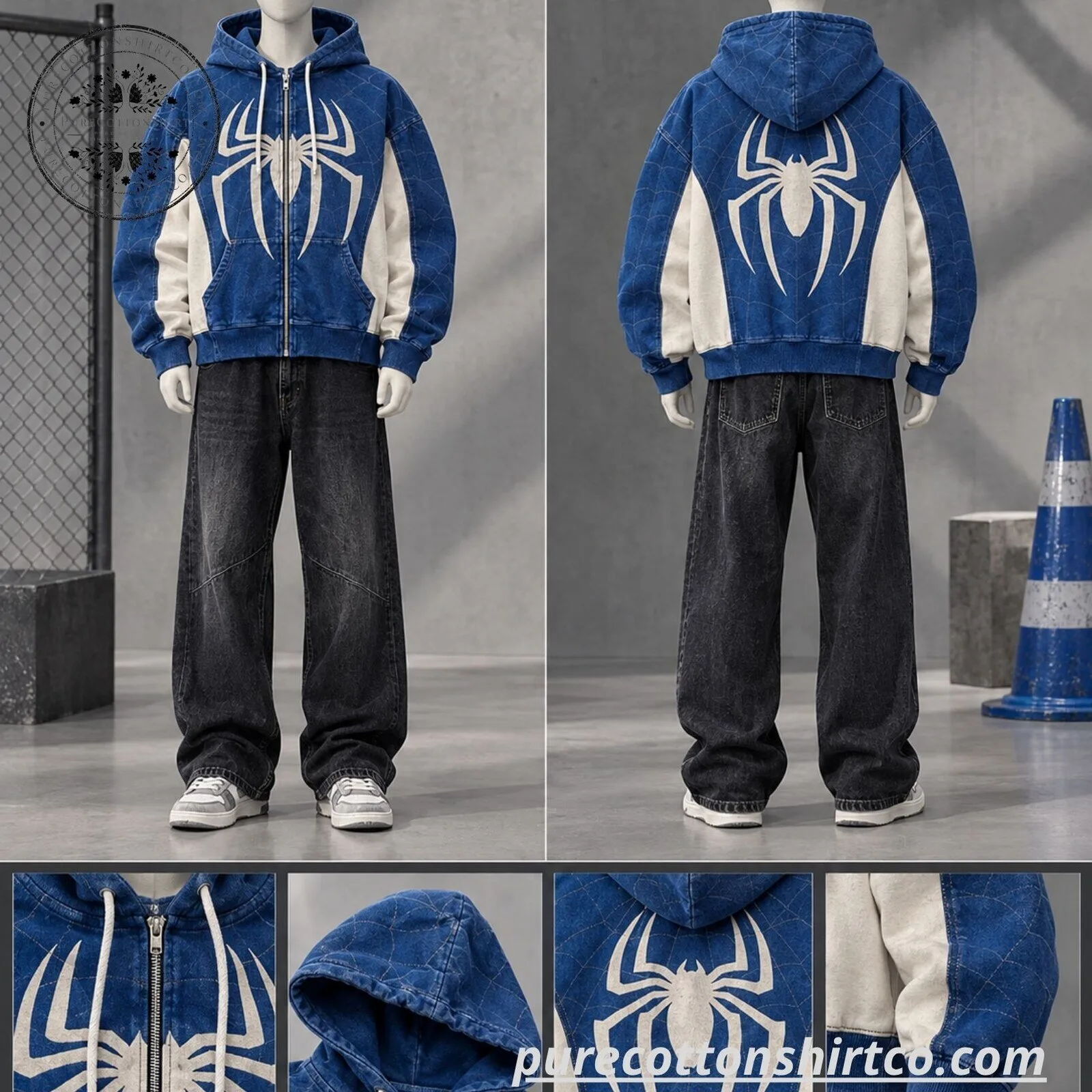 DODGERS x Spider Graphic Full Zip Hoodie 9 DODGERS x Spider Graphic Full Zip Hoodie