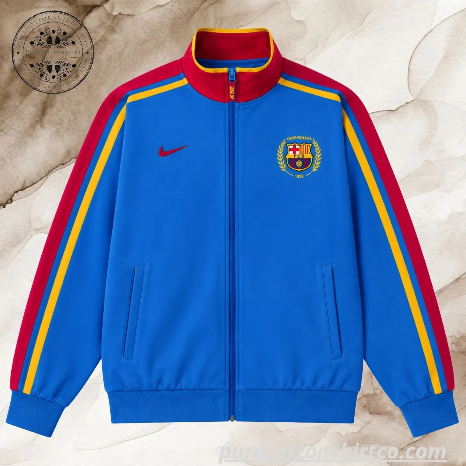 FC Barcelona Barça x GOLF WANG Zipper Jacket 4 FC Barcelona Barça x GOLF WANG Zipper Jacket