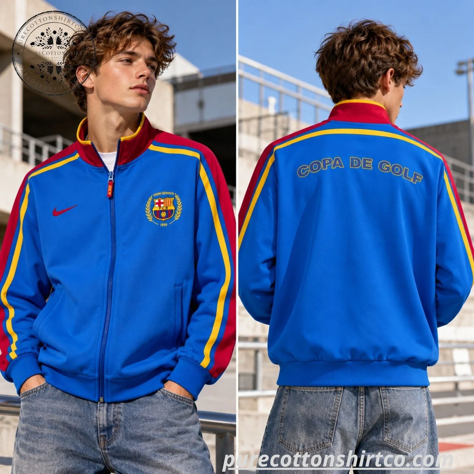 FC Barcelona Barça x GOLF WANG Zipper Jacket 6 FC Barcelona Barça x GOLF WANG Zipper Jacket