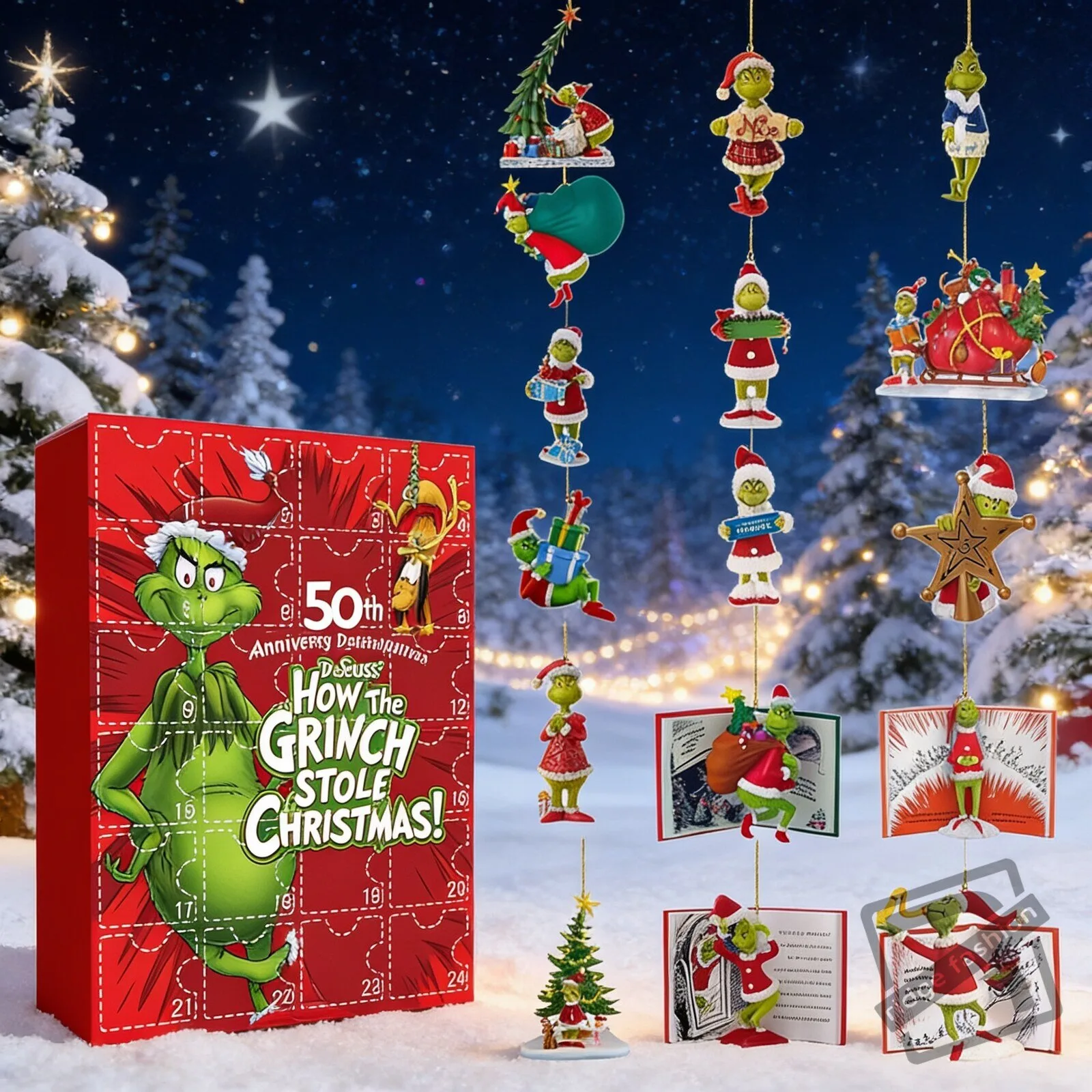 Grinch Advent Calendar 2026 - 24 Days Christmas Countdown 6 Grinch Advent Calendar 2026 - 24 Days Christmas Countdown product view
