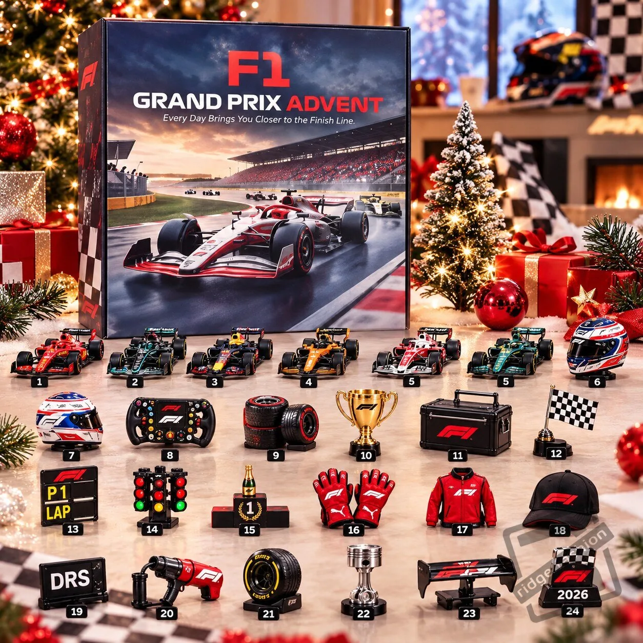 F1 Grand Prix Advent Calendar 2026 – 24 Days Formula 1 Collectibles Set
