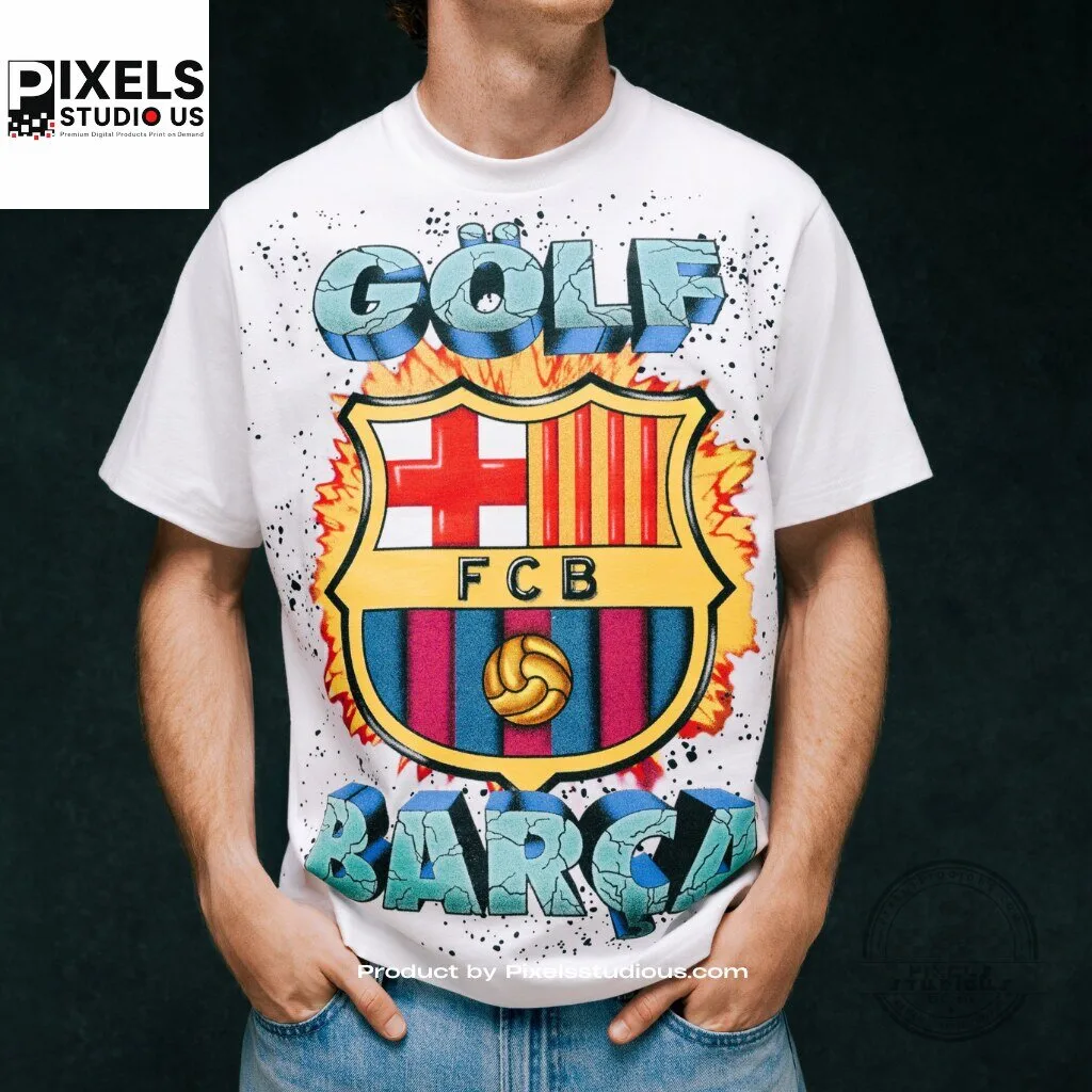 FC Barcelona x Golf Wang Shirt 5 FC Barcelona x Golf Wang Shirt 3D shirt or sports jersey with all-over print design