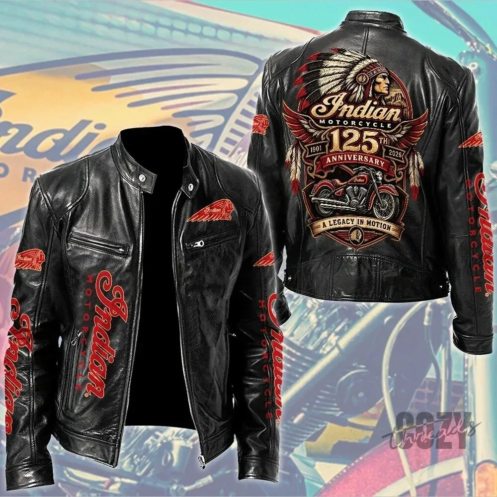 Leather Jacket for Indian Motorcycle's 125th Anniversary - Legacy In Motion Edition