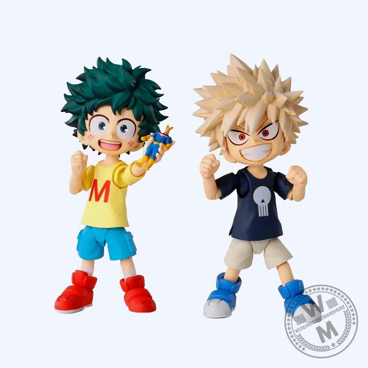 My Hero Academia Izuku Midoriya and Katsuki Bakugo Childhood Action Figure Set
