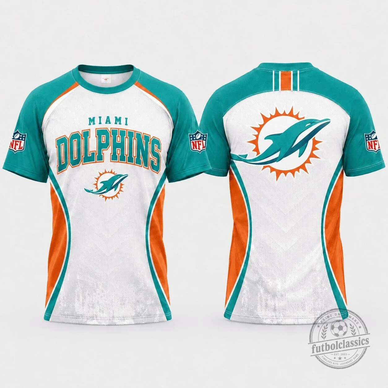 Miami Dolphins NFL Fan Shirt, Football Team Apparel T-Shirt for Men and Women