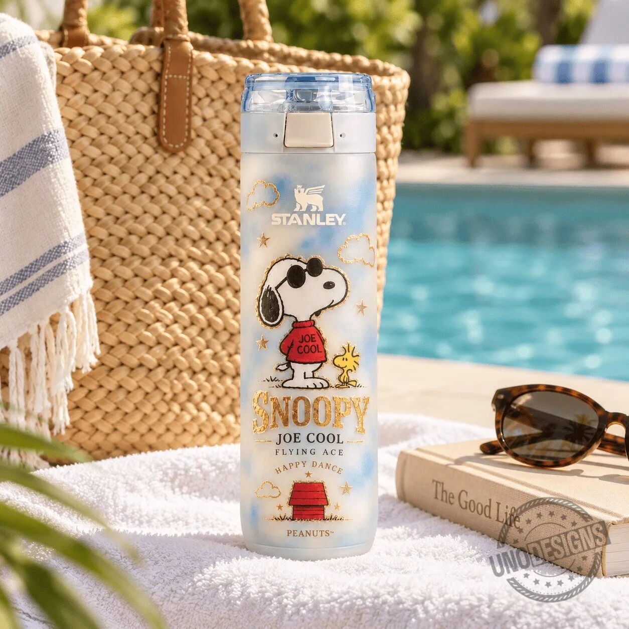 Snoopy Joe Cool Stanley Insulated Stainless Steel Water Bottle
