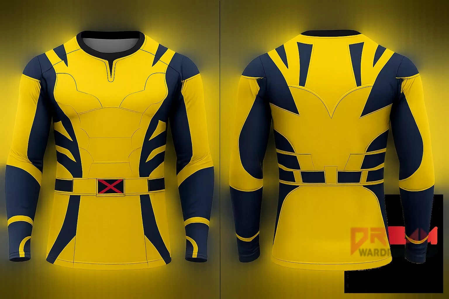 Hugh Jackman Deadpool 3 Wolverine Cosplay Halloween Costume AOP Compression Shirt
