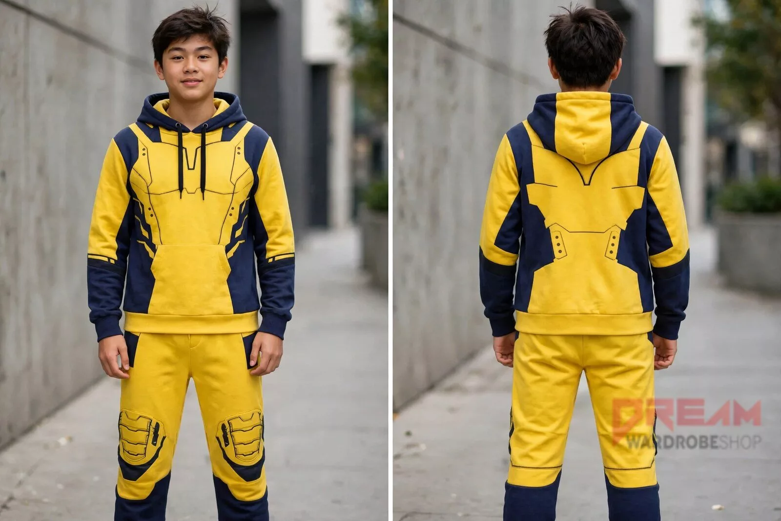 Hugh Jackman Deadpool 3 Wolverine Cosplay Costume AOP Hoodie and Sweatpants Set 4 Hugh Jackman Deadpool 3 Wolverine Cosplay Costume AOP Hoodie and Sweatpants Set